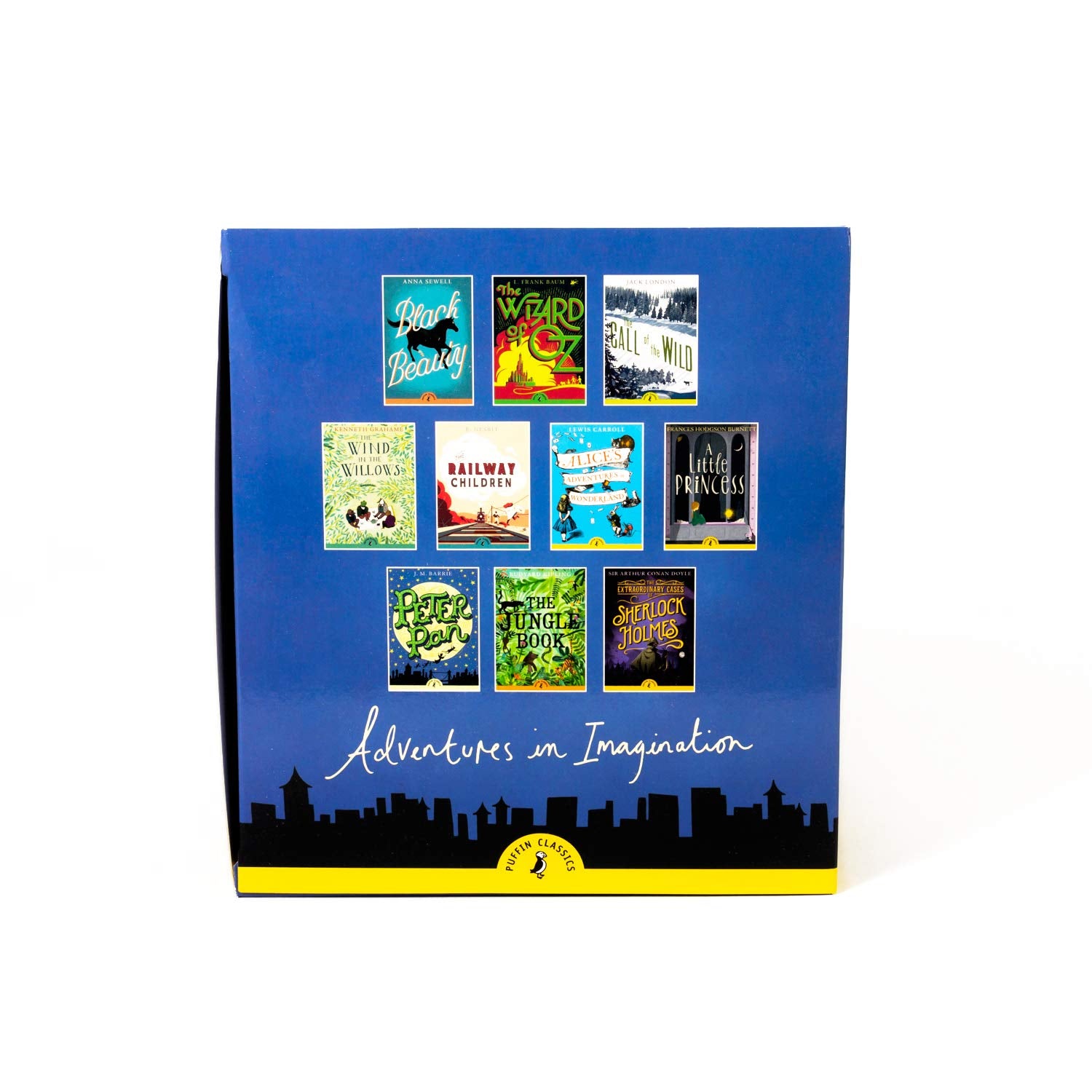 Puffin Classics Story Collection paperback books fanned out showing all 10 titles