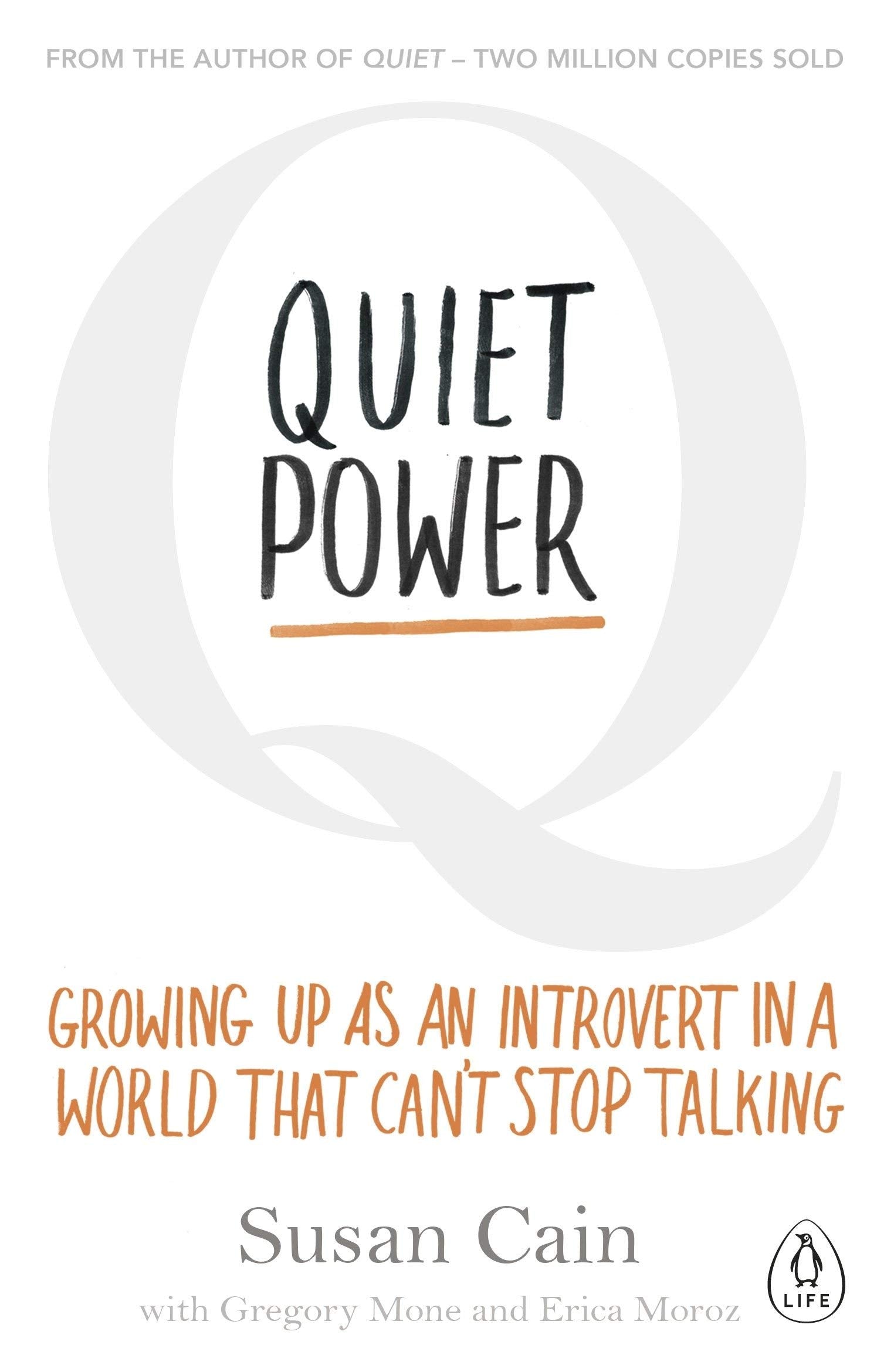 All three paperback books in the Susan Cain Quiet Collection fanned out showing Quiet, Quiet Power, and Quiet Journal spines