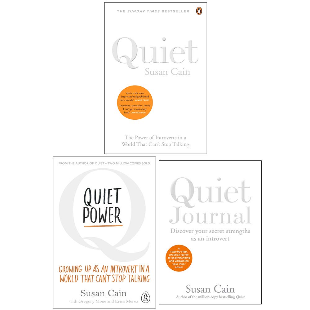 Quiet Collection by Susan Cain 3 books paperback set front cover featuring Quiet, Quiet Power, and Quiet Journal