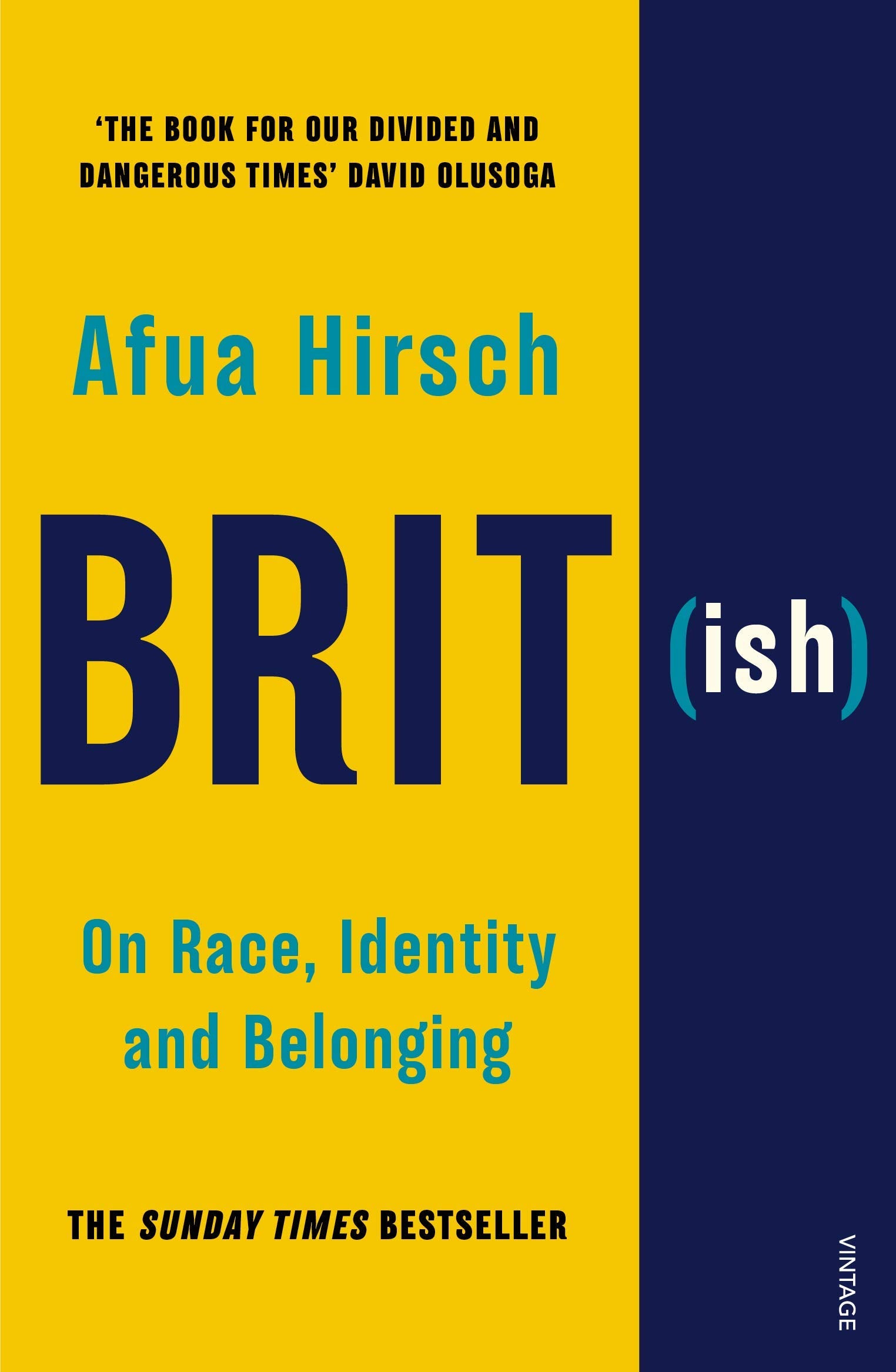 Brit(ish): On Race, Identity and Belonging by Afua Hirsch paperback cover, part of the 4 book non-fiction set
