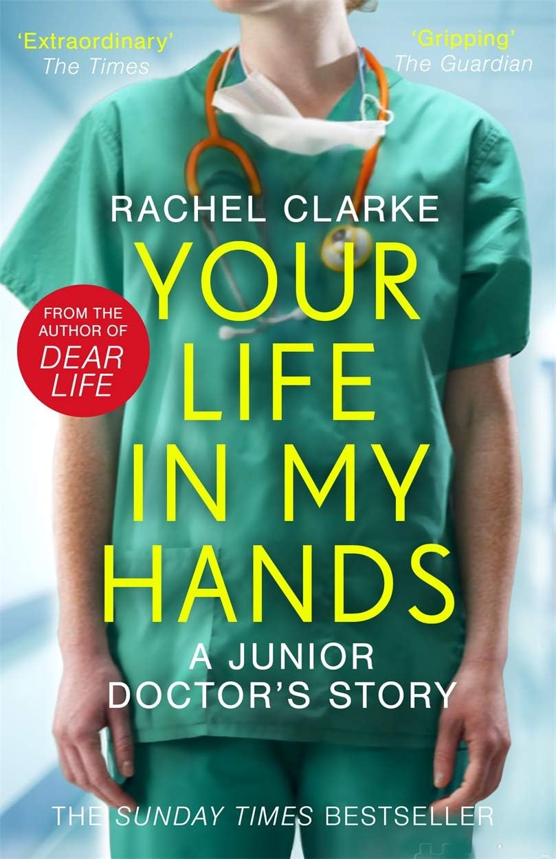 Back cover synopsis of Rachel Clarke's NHS memoir paperback set