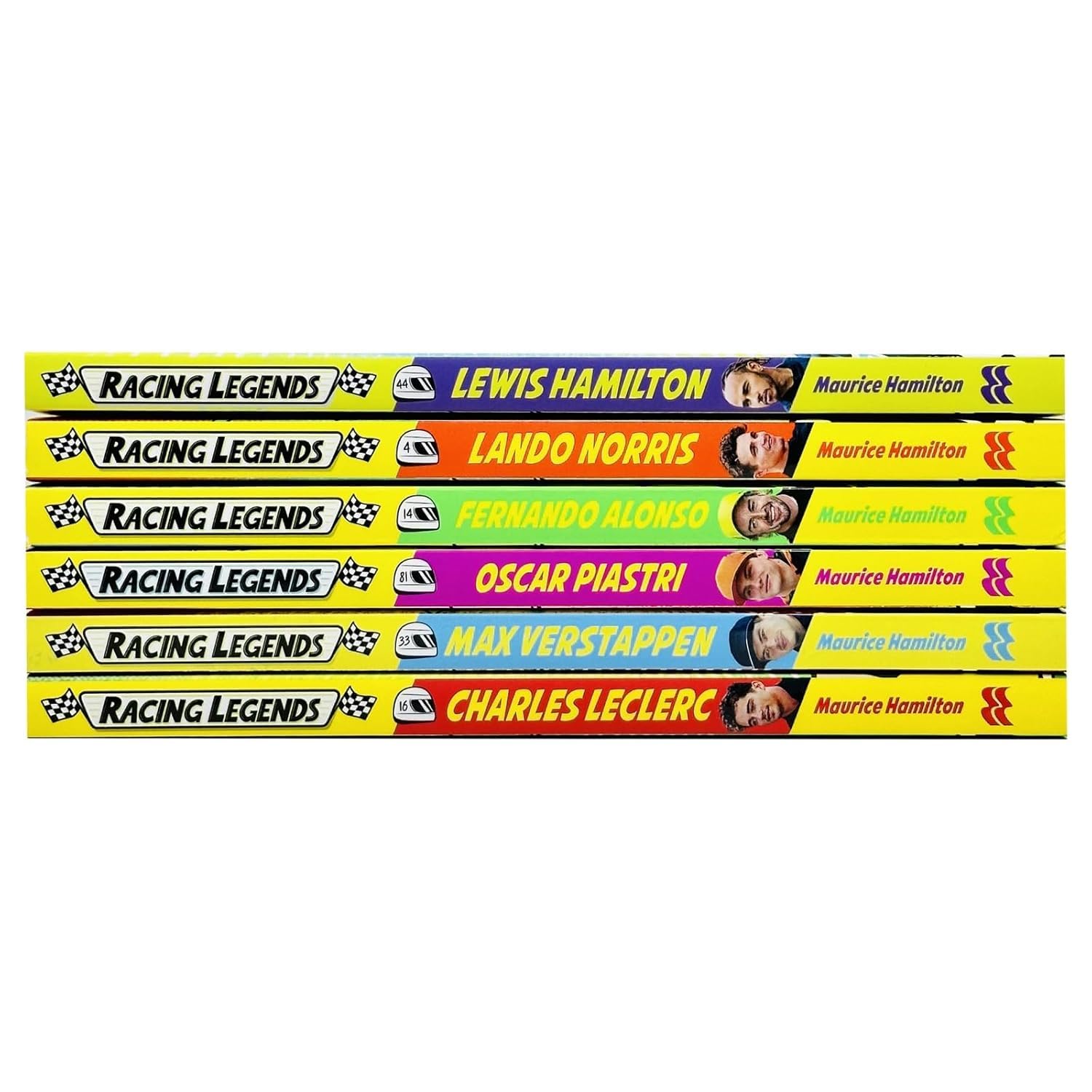 Racing Legends: Lewis Hamilton paperback book cover, Maurice Hamilton, Cat Sims illustrations