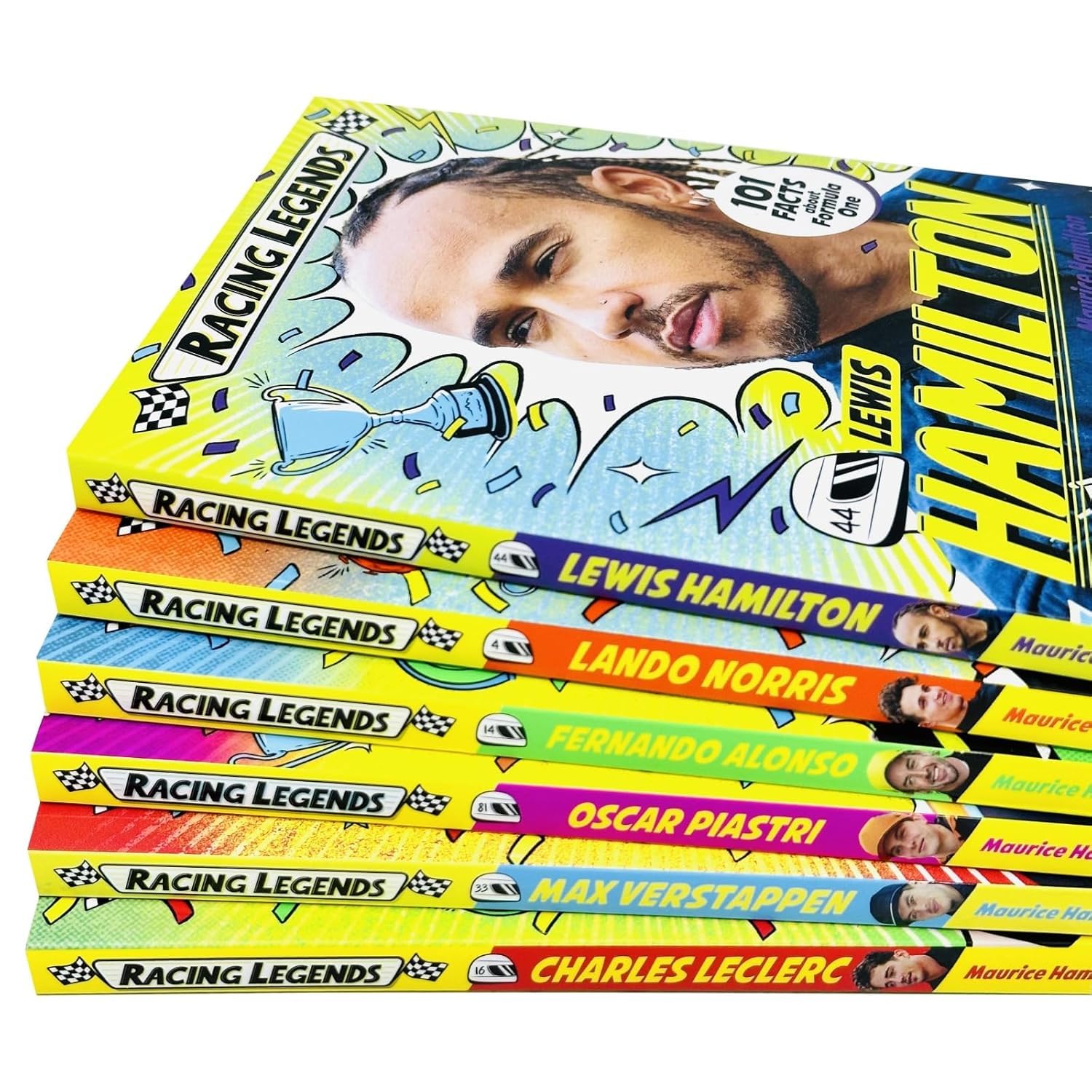 Racing Legends: Max Verstappen paperback book cover, Maurice Hamilton, F1 non fiction for kids