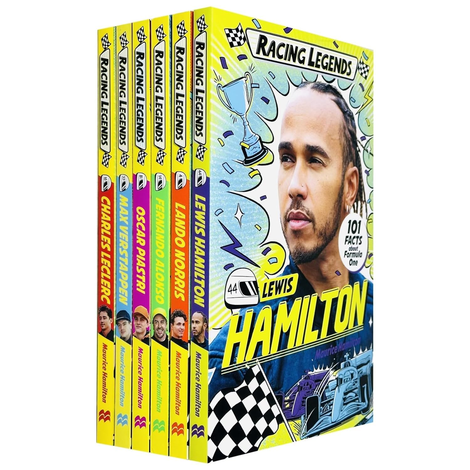 Racing Legends 6 books collection set by Maurice Hamilton, paperback front covers