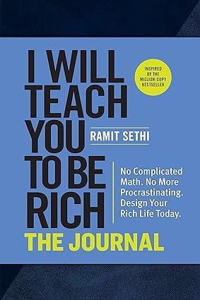 I Will Teach You to Be Rich: The Journal paperback cover, guided companion journal by Ramit Sethi