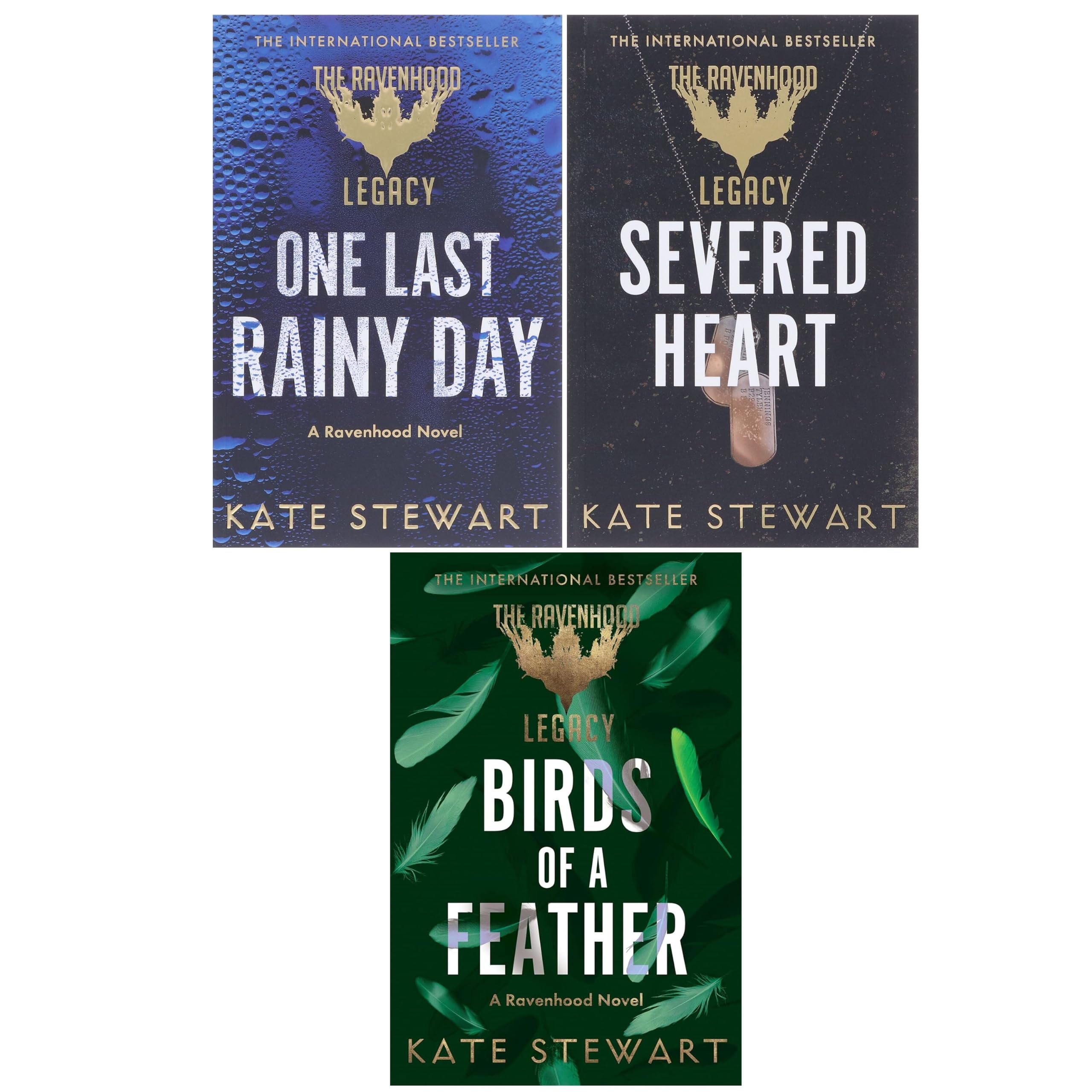 The Ravenhood Legacy by Kate Stewart 3 Books Collection Set paperback front cover