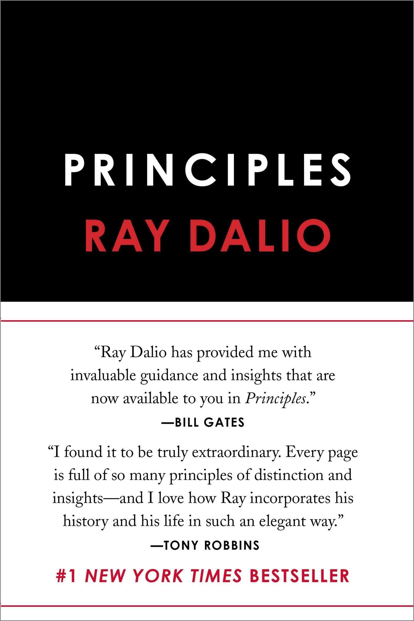 Principles: Life and Work by Ray Dalio hardcover front cover