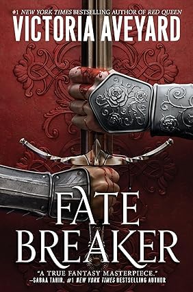 Realm Breaker paperback book cover close-up, Victoria Aveyard young adult fantasy novel