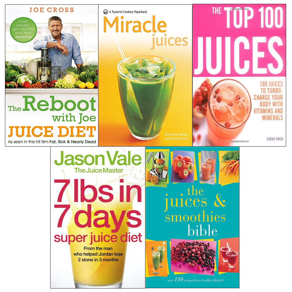 Front cover view of the Reboot with Joe 5-book paperback collection set, showing all five juicing, diet, and smoothie titles stacked together.