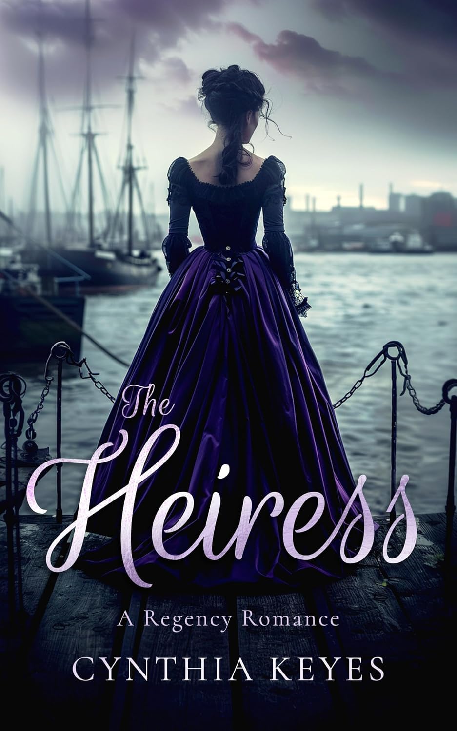All five Regency Romantic Suspense paperbacks by Cynthia Keyes fanned out showing spines and covers