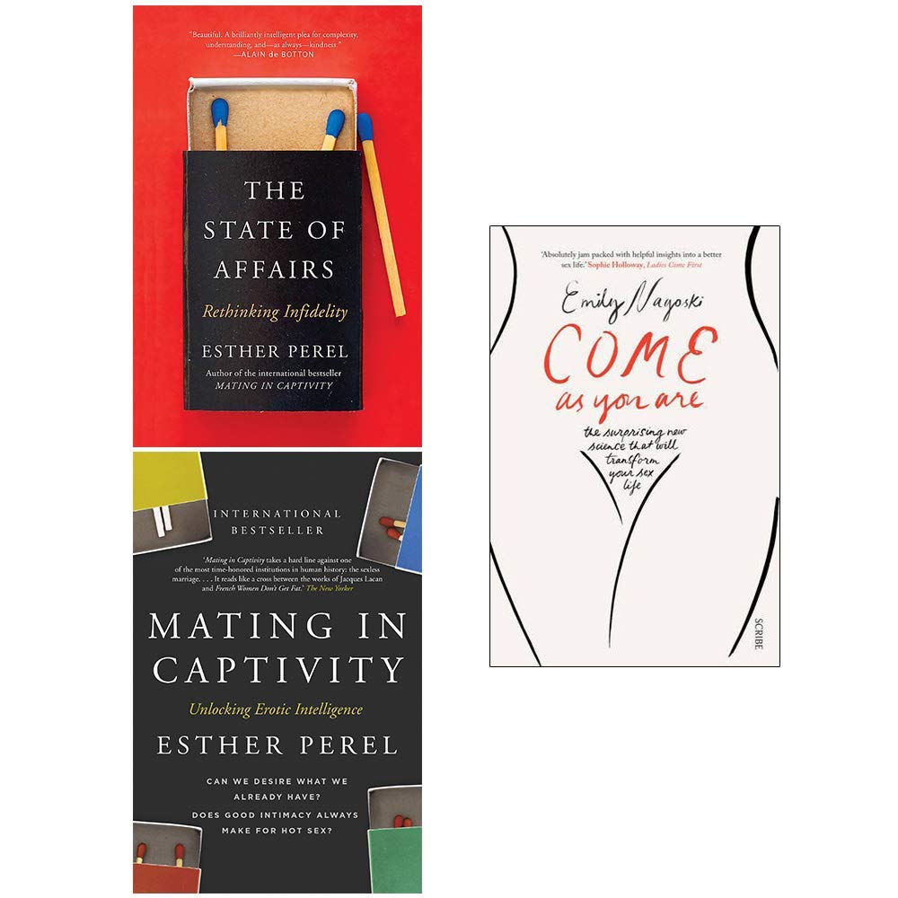 Front covers of the Relationship 3 books collection set paperback by Esther Perel and Emily Nagoski