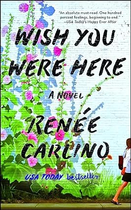 Close-up of the Renée Carlino paperback collection set showing the front covers of two of the five romance novels