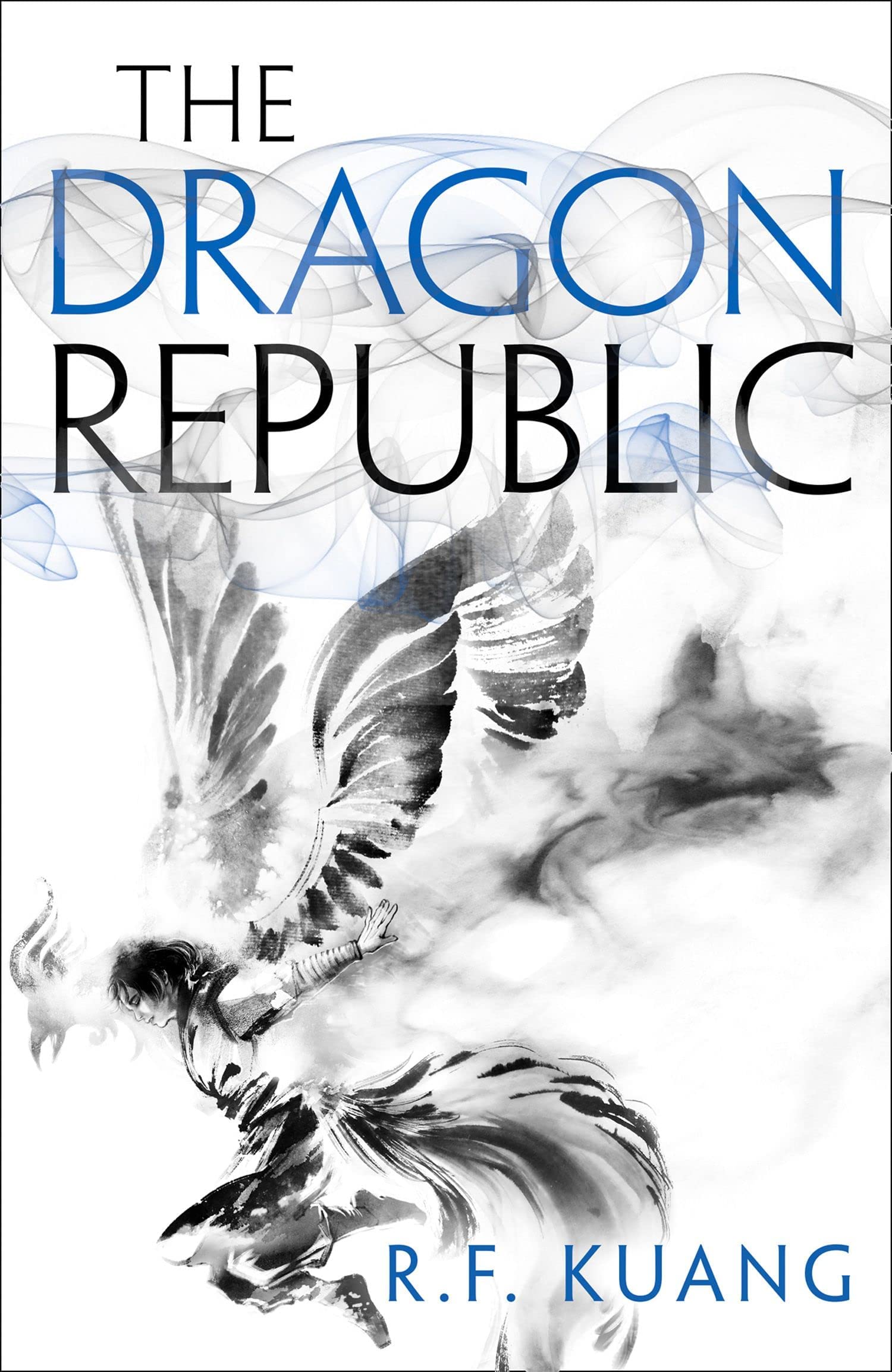 The Dragon Republic and The Burning God paperback covers from the R.F. Kuang collection
