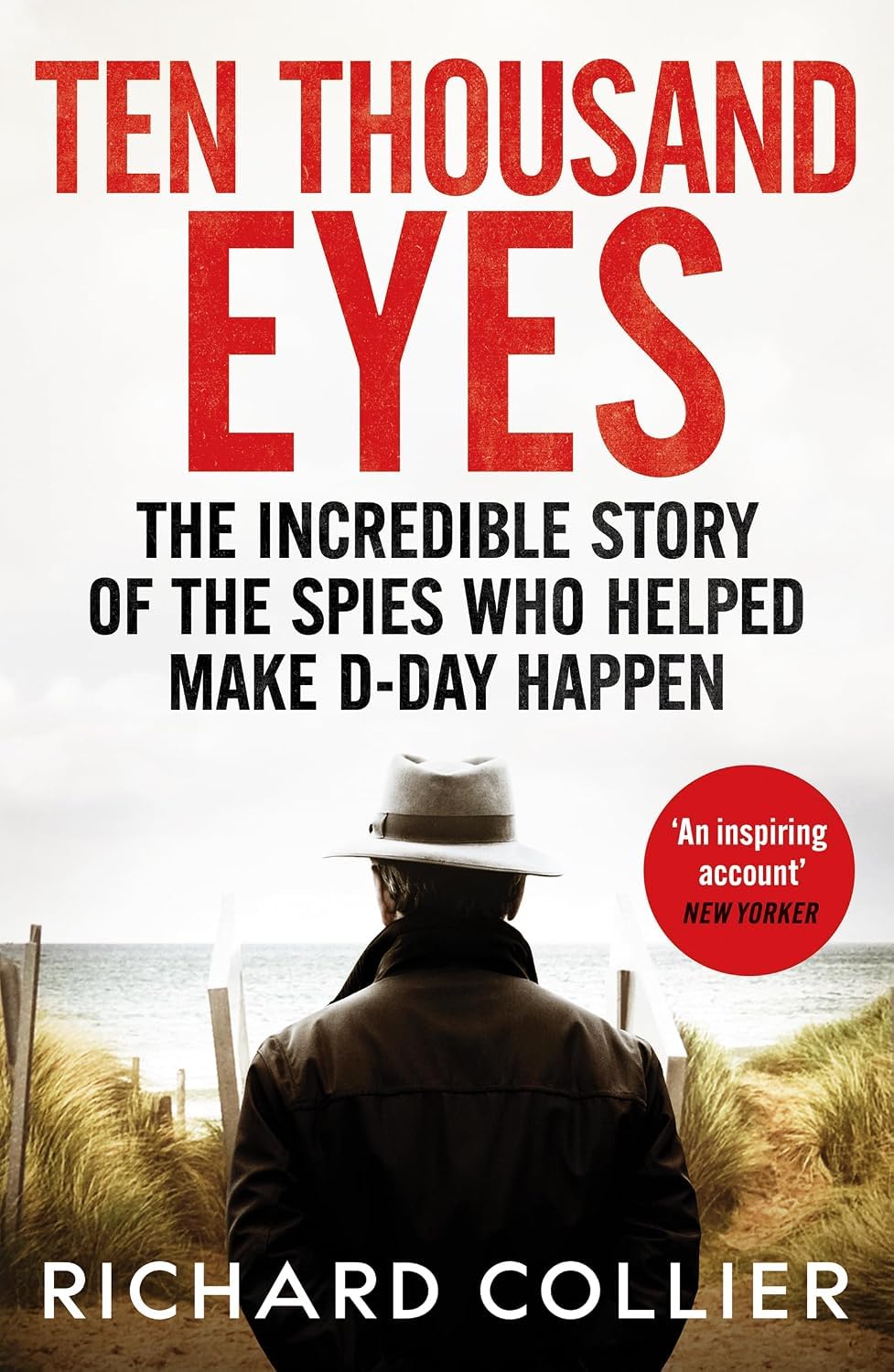 Back cover and synopsis of Ten Thousand Eyes by Richard Collier, paperback edition