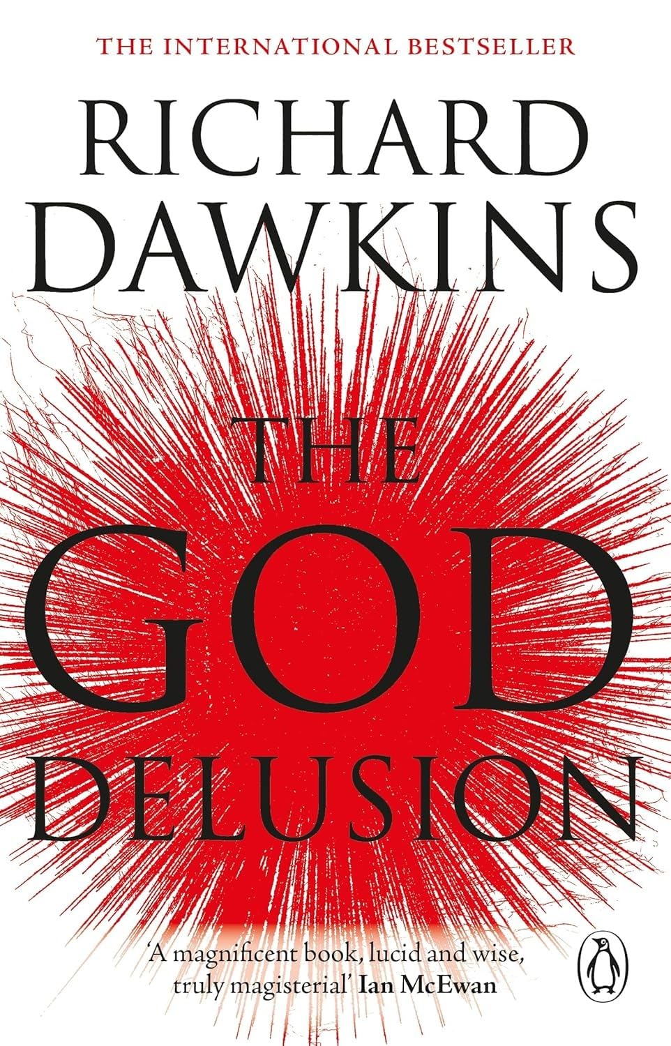 All three Richard Dawkins paperback books fanned out together, showing full cover art for Selfish Gene, Blind Watchmaker, and God Delusion.