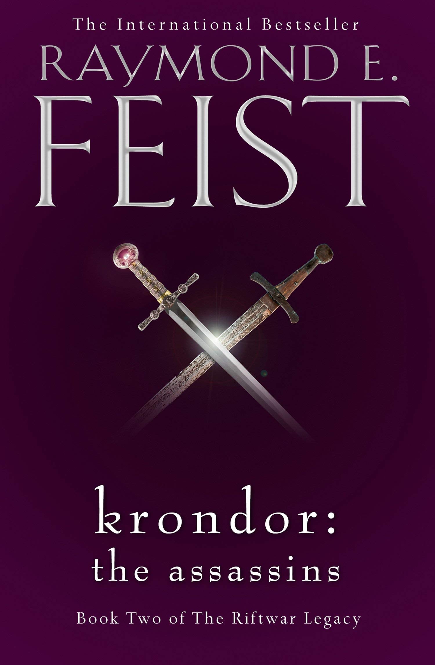 Krondor: The Assassins paperback cover, book two of the Riftwar Legacy by Raymond E. Feist