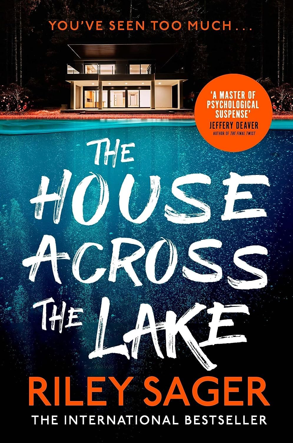 Side-by-side arrangement of Home Before Dark, Survive the Night, The House Across the Lake, and The Only One Left paperbacks.