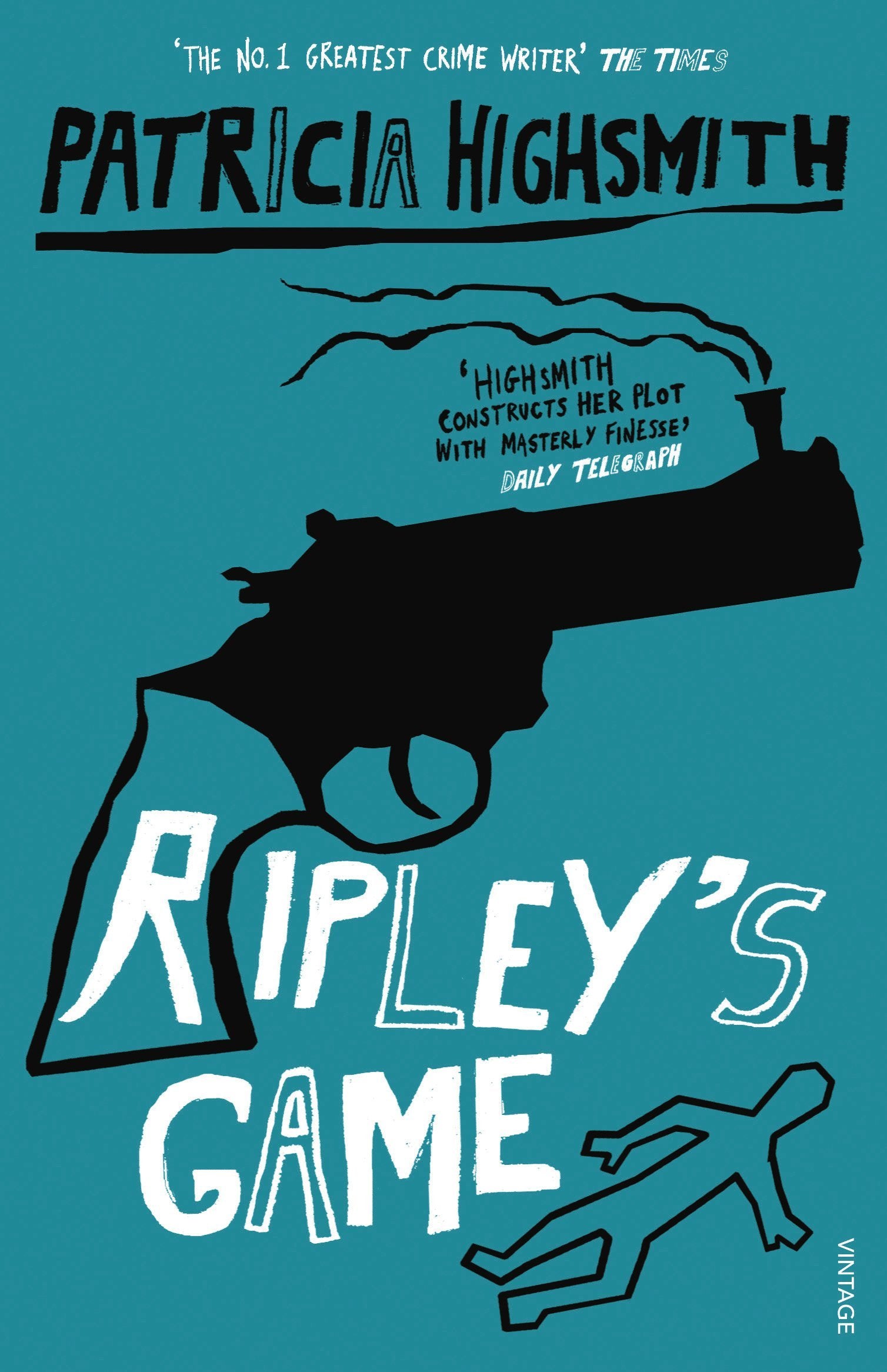 All three Ripley novels by Patricia Highsmith fanned out together, showing individual paperback covers side by side