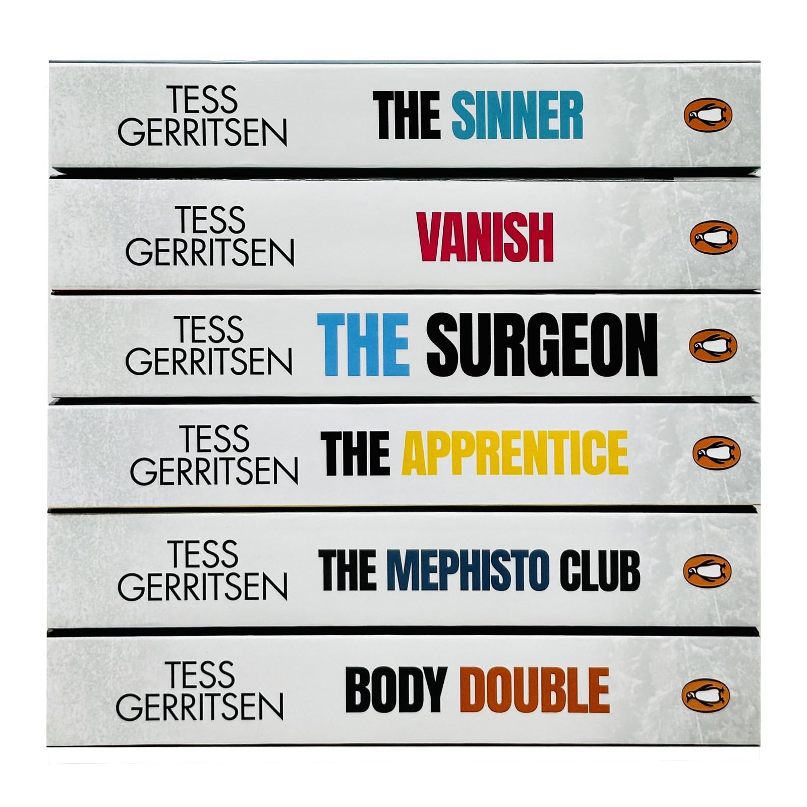 Back cover of the Rizzoli & Isles Tess Gerritsen 6 book paperback collection set