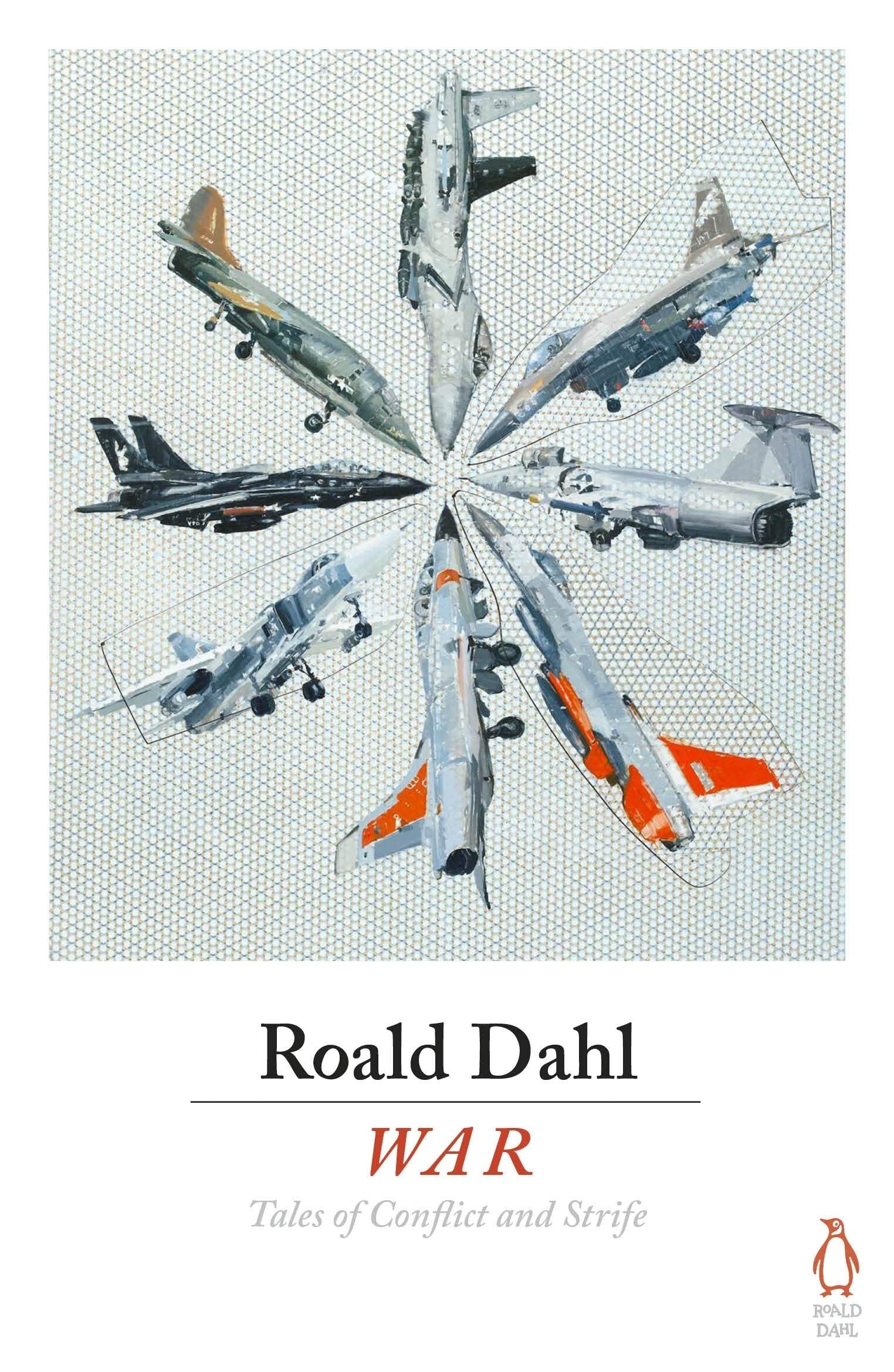 Back cover blurb text of the Roald Dahl Fear Trickery War Innocence paperback set