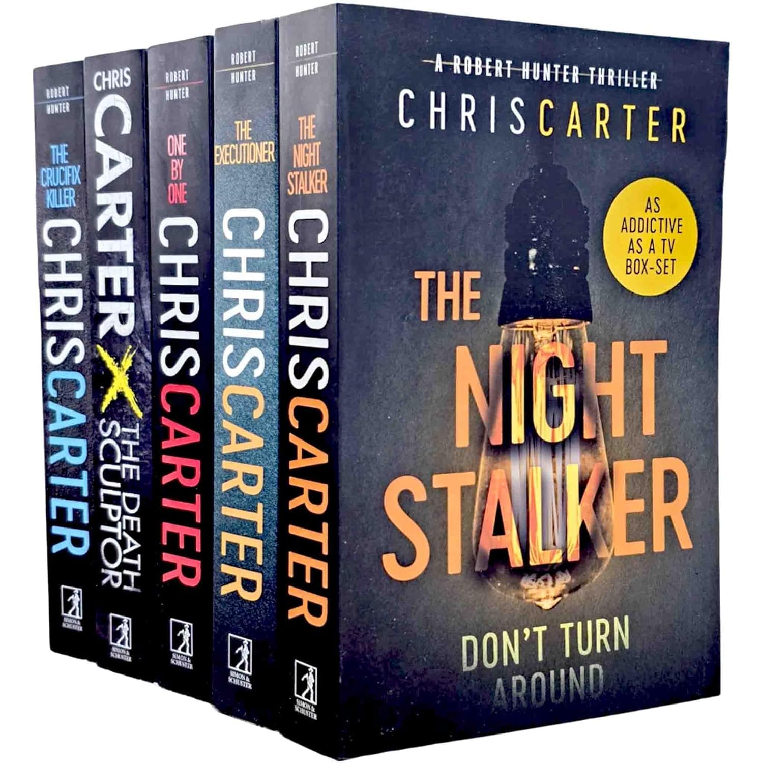 Robert Hunter Series Vol. 1-5 by Chris Carter 5 books paperback collection set front covers
