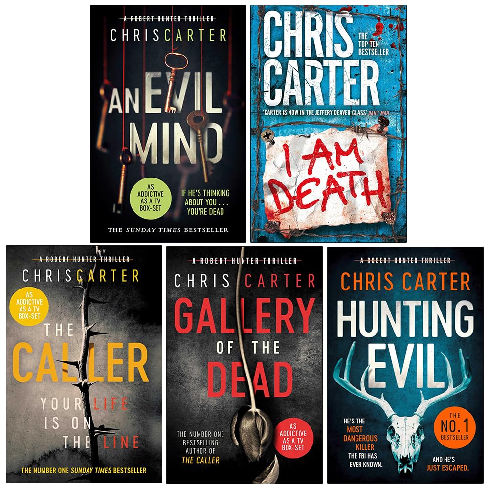 An Evil Mind by Chris Carter paperback book cover, Robert Hunter book 6