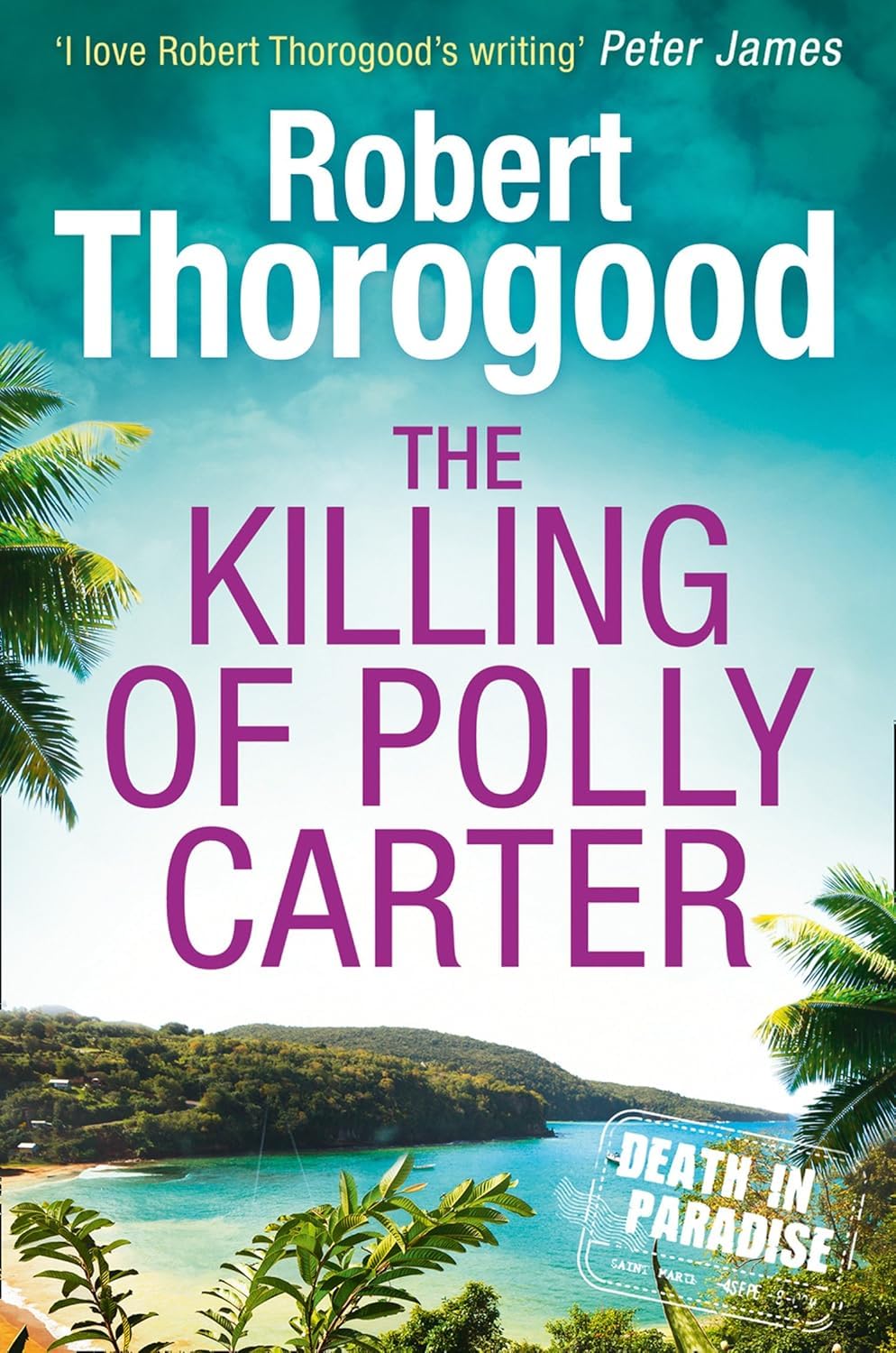 angled shot of the Robert Thorogood paperback collection stacked together showing spine and cover detail