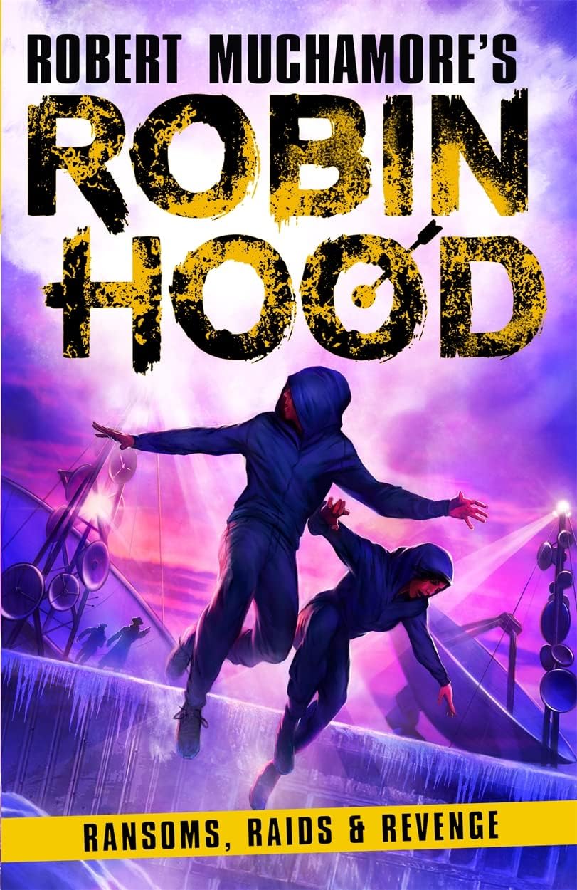 all four Robin Hood paperback books by Robert Muchamore fanned out together