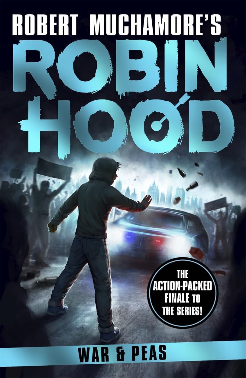 close-up of the Robin Hood series paperback set cover artwork by Robert Muchamore