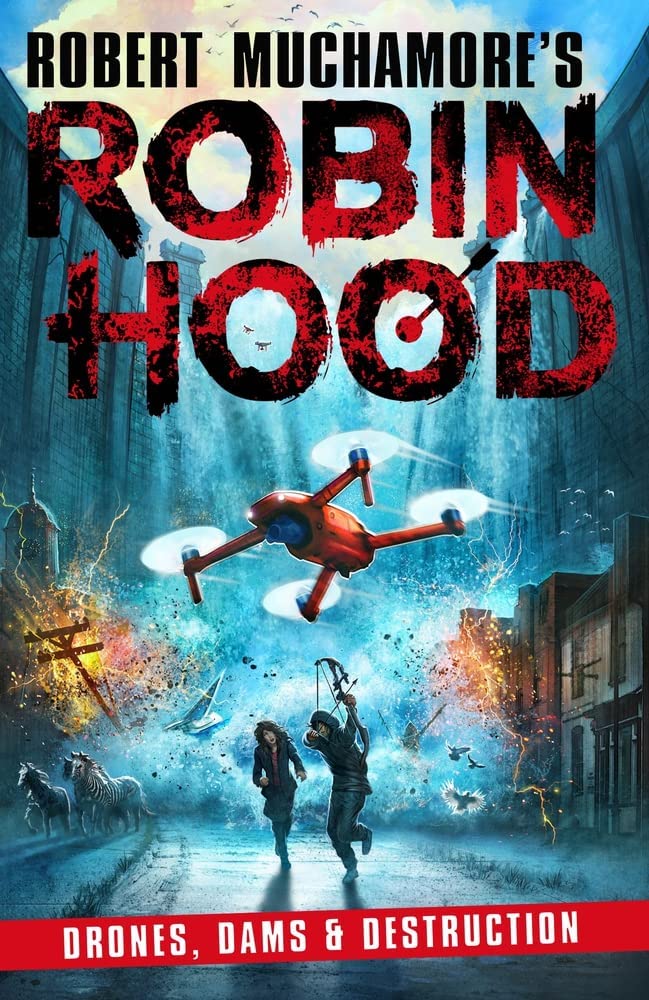 Robin Hood: Drones, Dams & Destruction paperback front cover, book 4 in the series