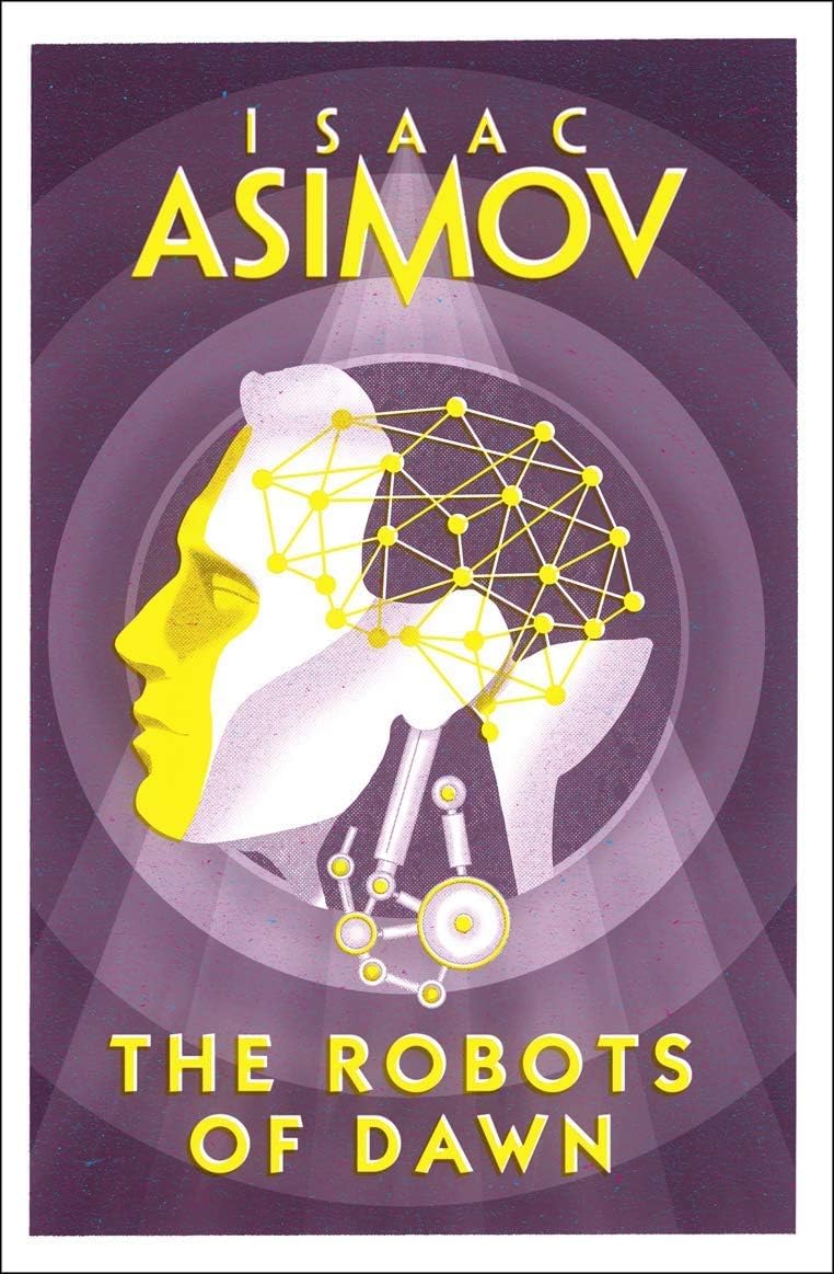 I, Robot and The Caves of Steel paperback covers from the Robot Series set