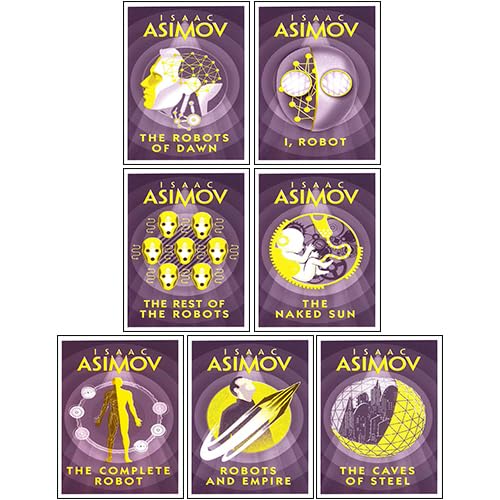 Isaac Asimov Robot Series 7 Books Collection Set paperback front cover