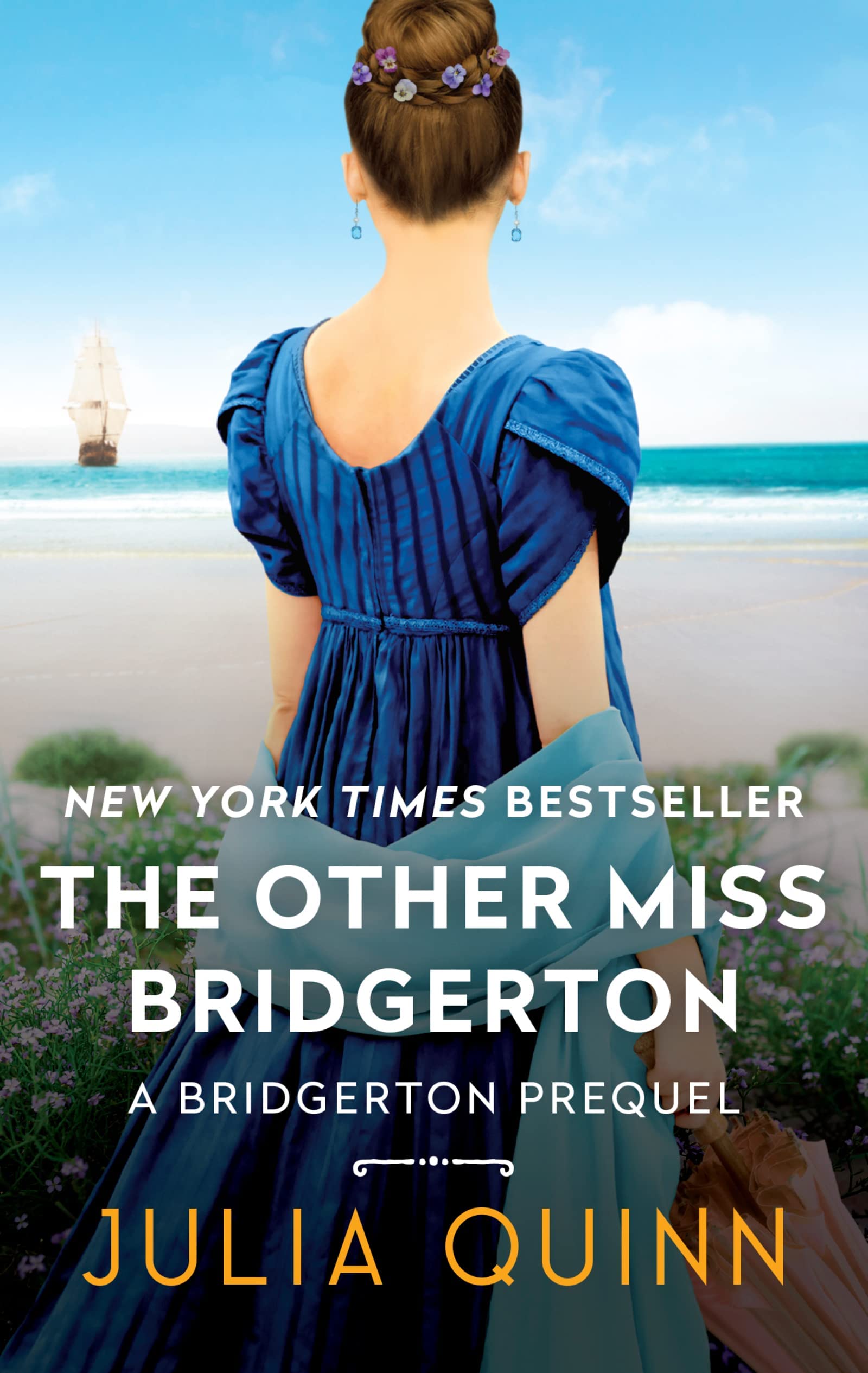 Full stack of the Rokesbys Bridgerton Prequels 4-book paperback set by Julia Quinn on display