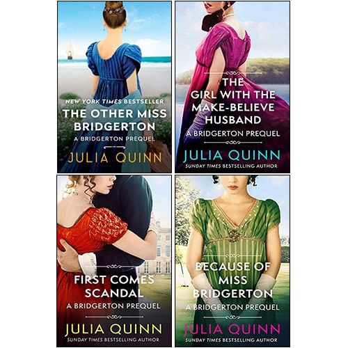 Front cover of the Rokesbys Bridgerton Prequels 4-book paperback set by Julia Quinn