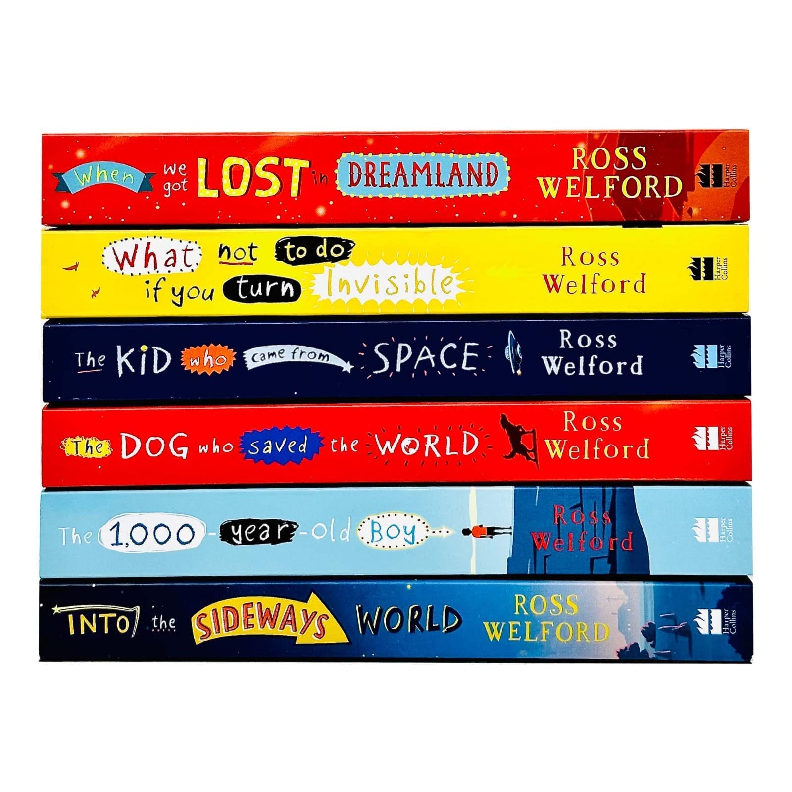 Ross Welford Collection paperback set back cover with synopsis and reviews