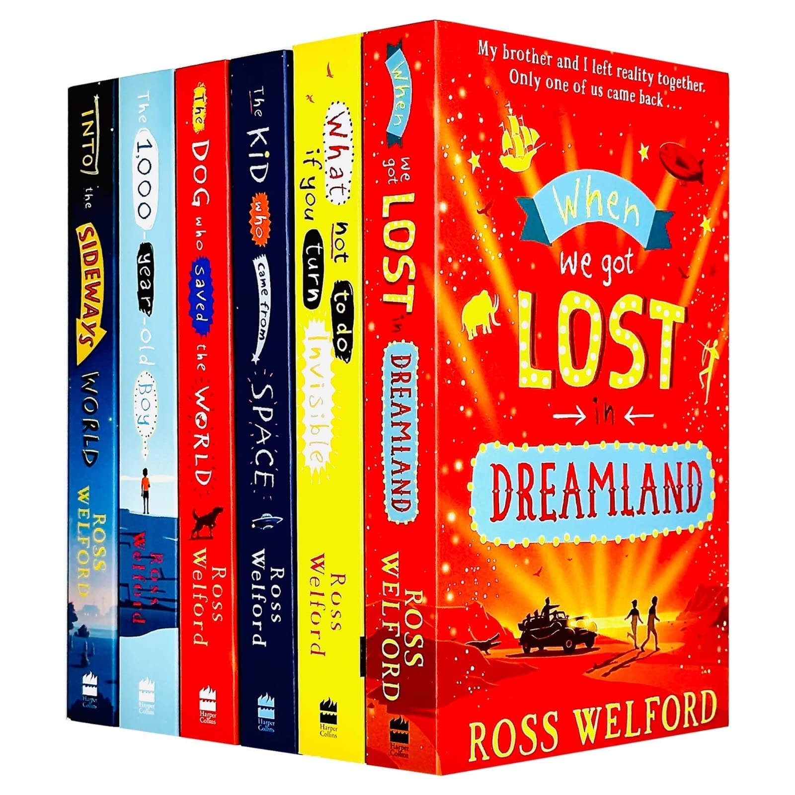 Ross Welford Collection 6 Books Set paperback front cover, showing all six book covers together