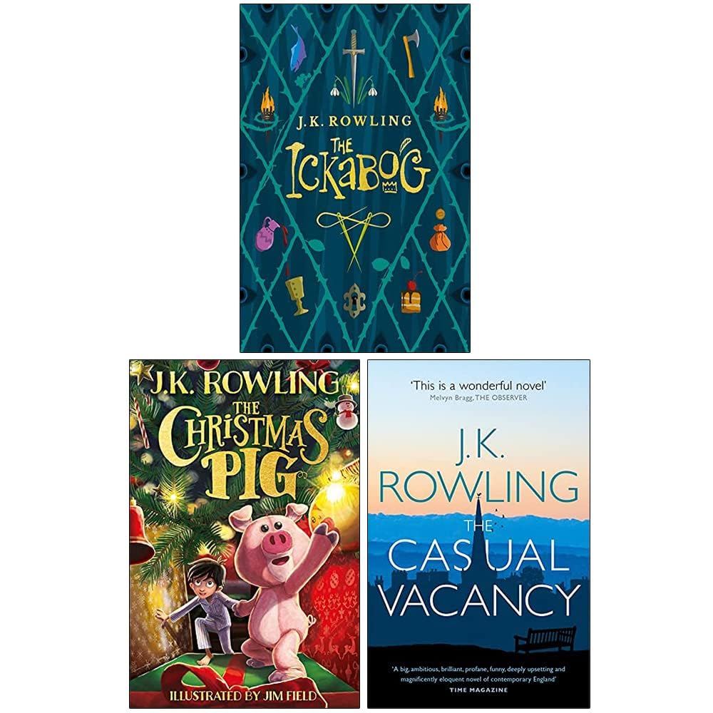 Rowling Collection by J.K. Rowling 3 books paperback set front cover