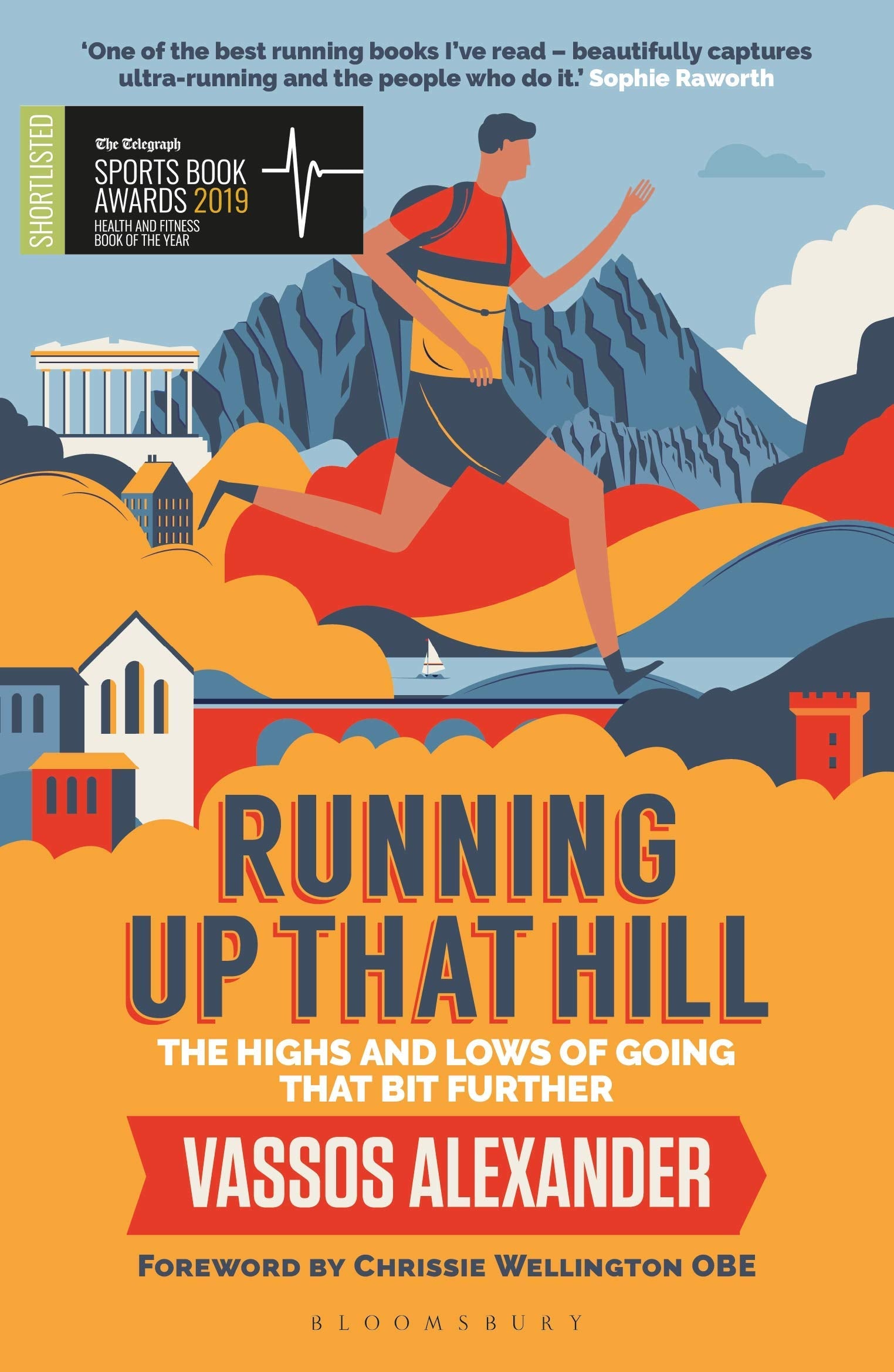 All three paperback covers fanned out showing The Way of the Runner, Running Up That Hill and Eat and Run side by side