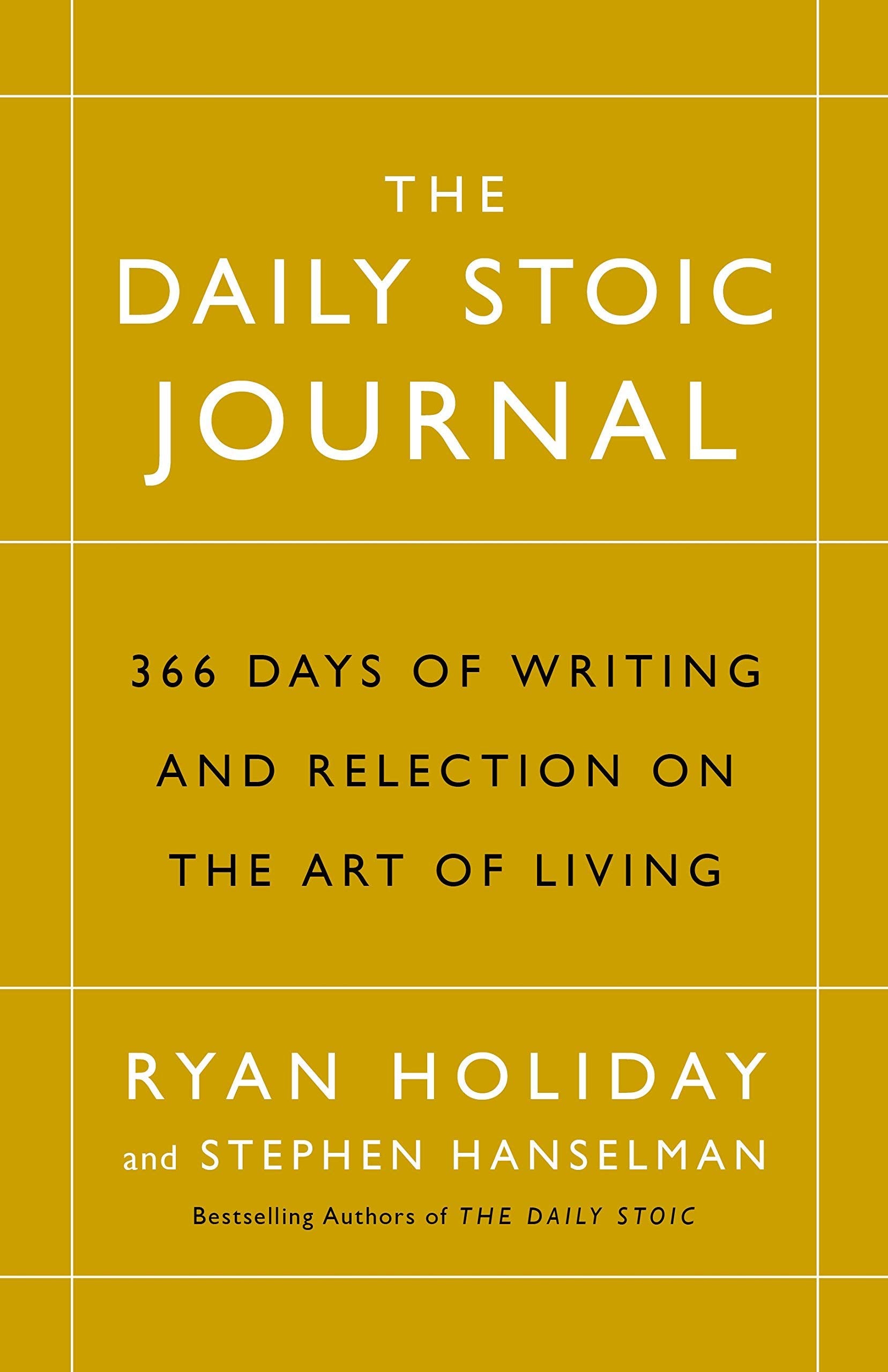 All four books of the Ryan Holiday Stoic collection set fanned out together showing spines and covers