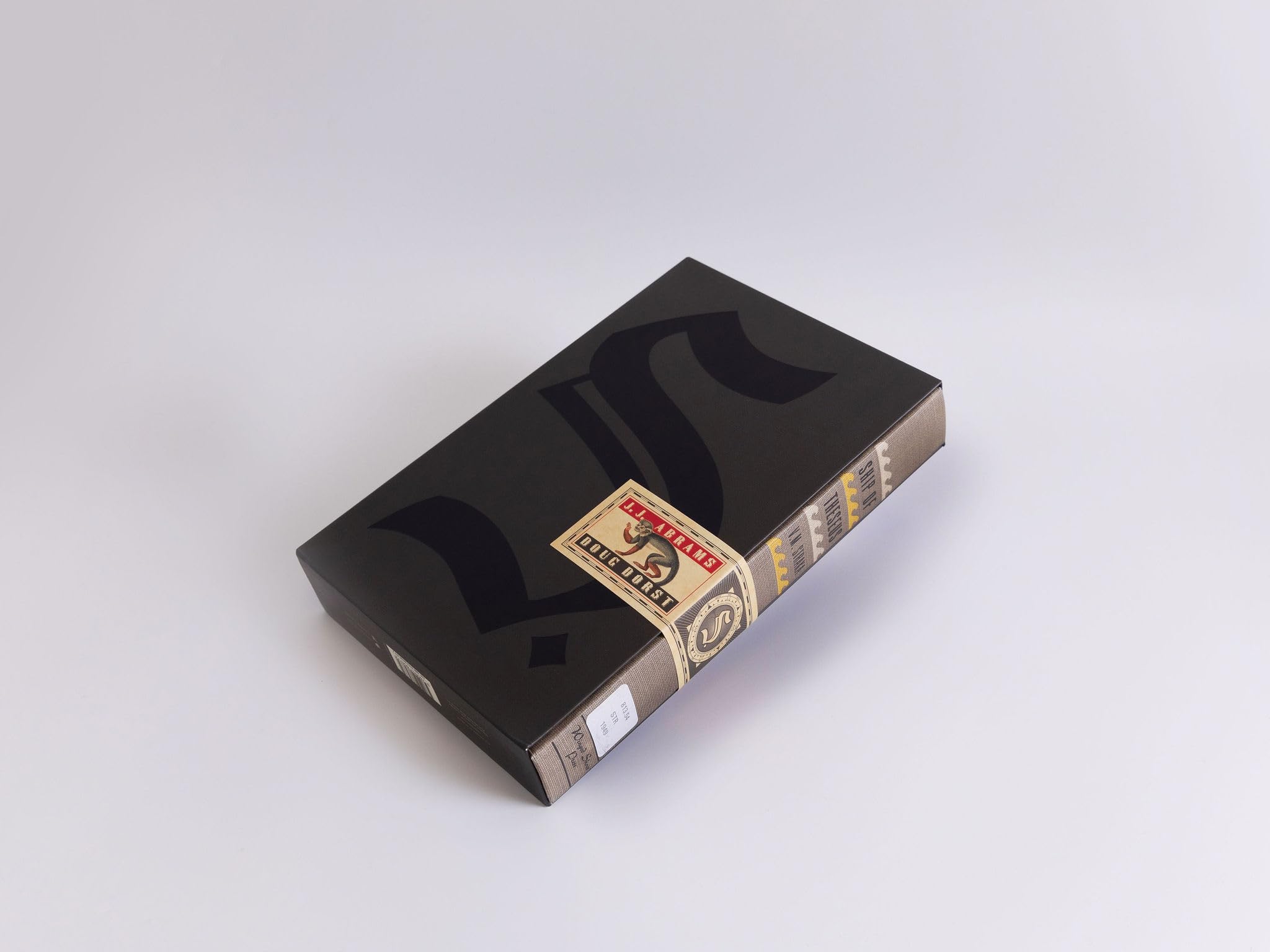 S. hardcover back cover showing library-style binding and slipcase packaging