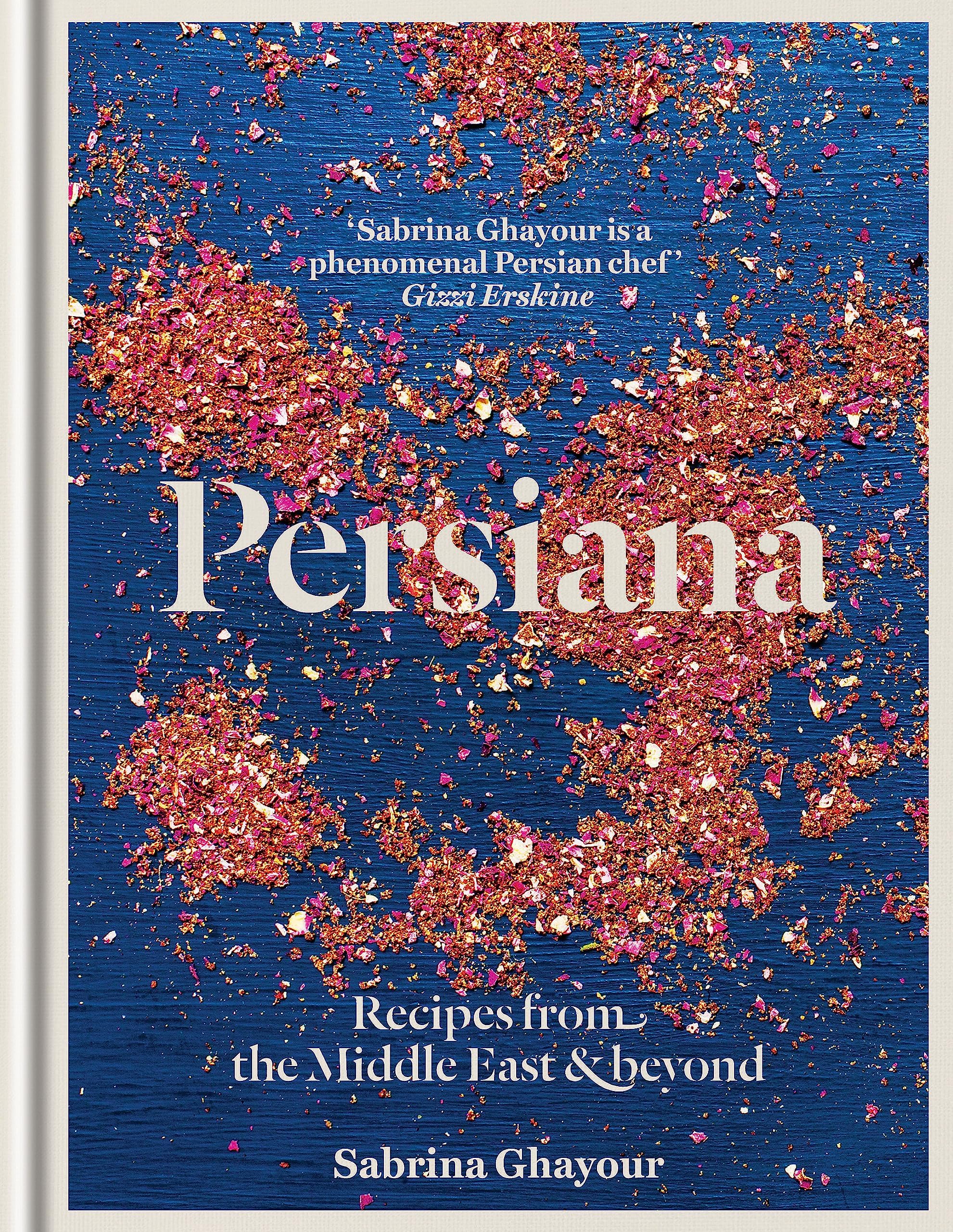 Feasts by Sabrina Ghayour hardback cookbook - back cover and recipe details