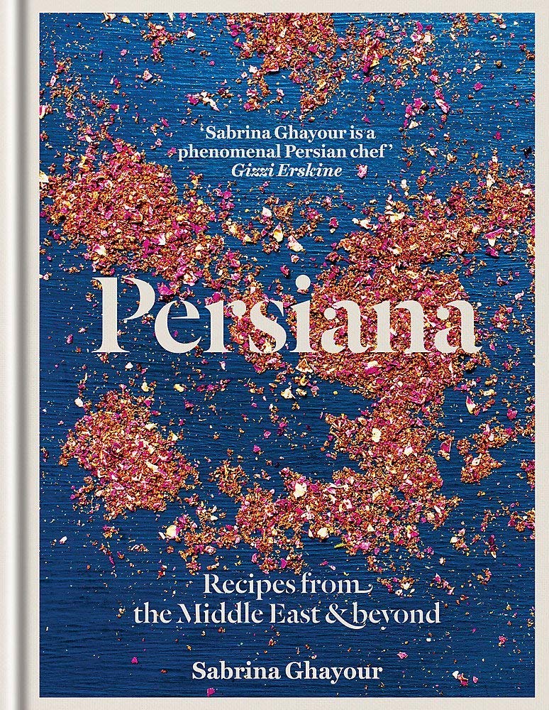 Back cover detail of Sabrina Ghayour's Middle Eastern cookbook hardback collection