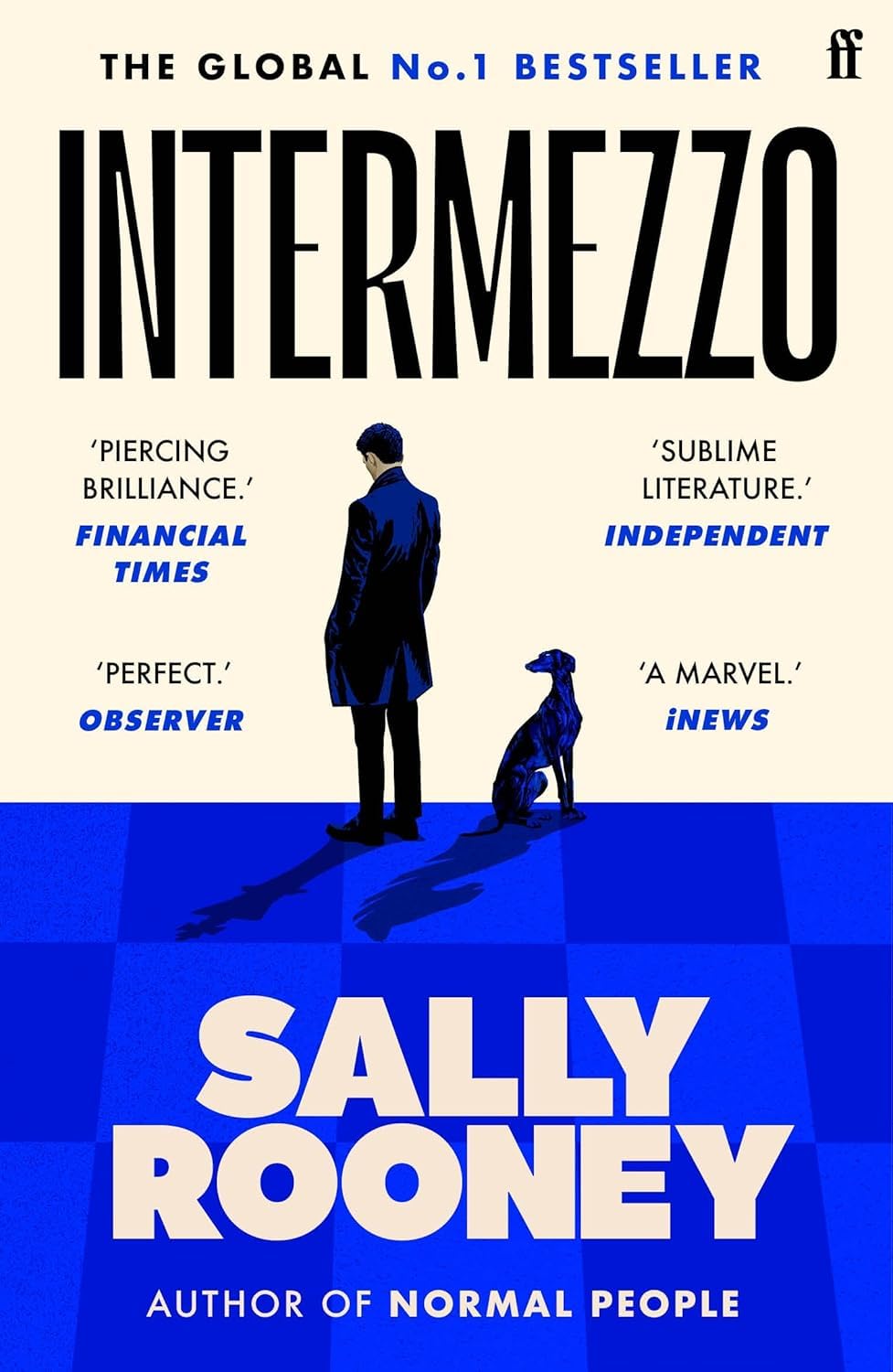 Sally Rooney Intermezzo paperback front cover, Faber & Faber literary fiction novel