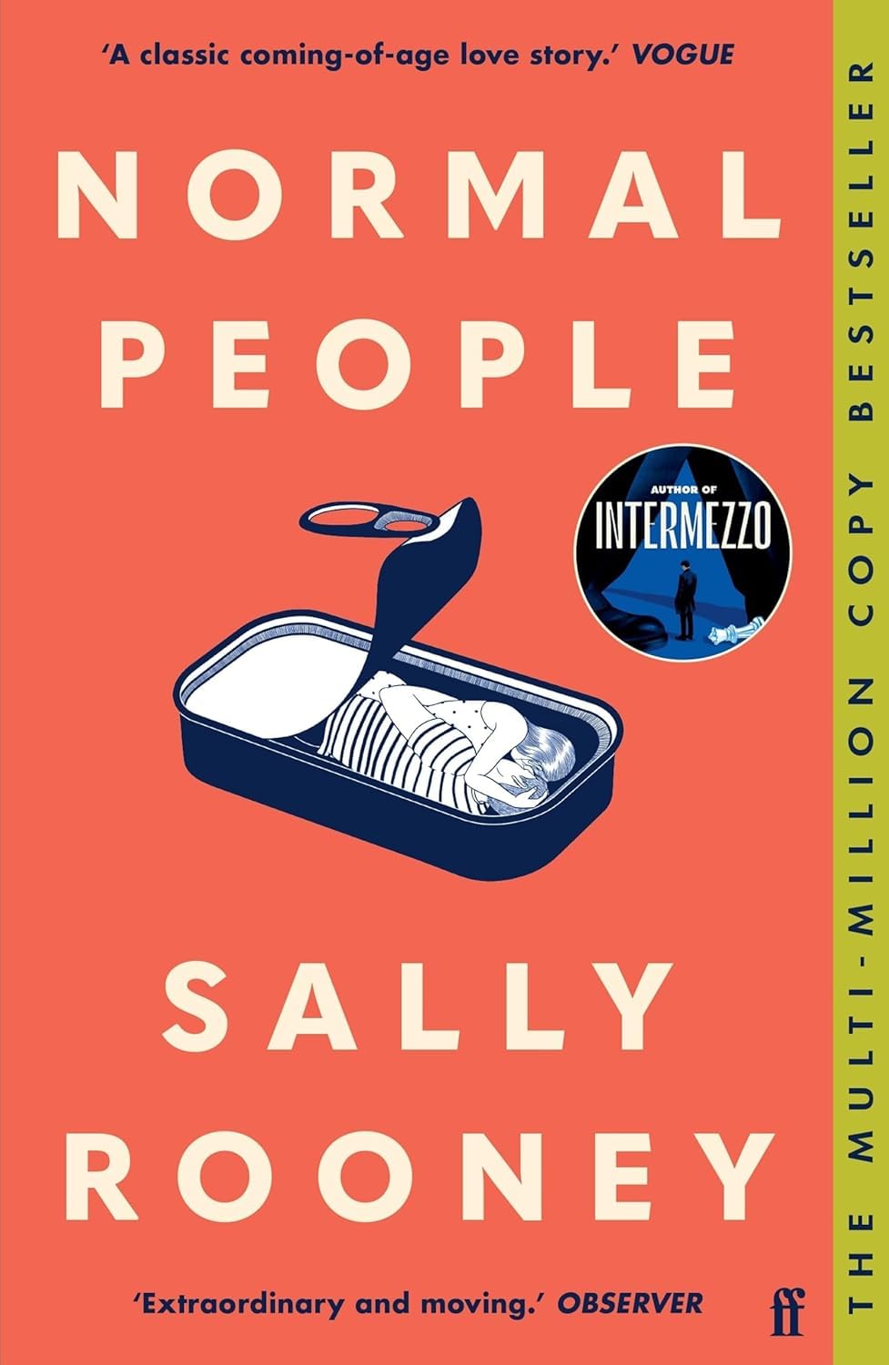 Sally Rooney Intermezzo paperback front cover - part of the 4 book Sally Rooney collection