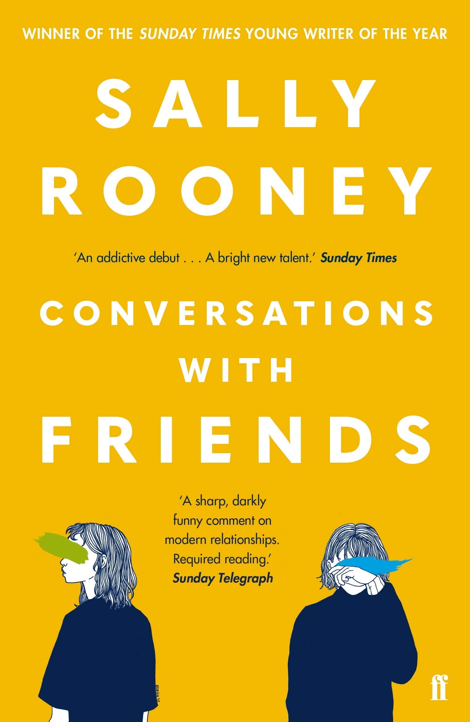 Close-up of Normal People paperback front cover by Sally Rooney, Costa Novel Award winner