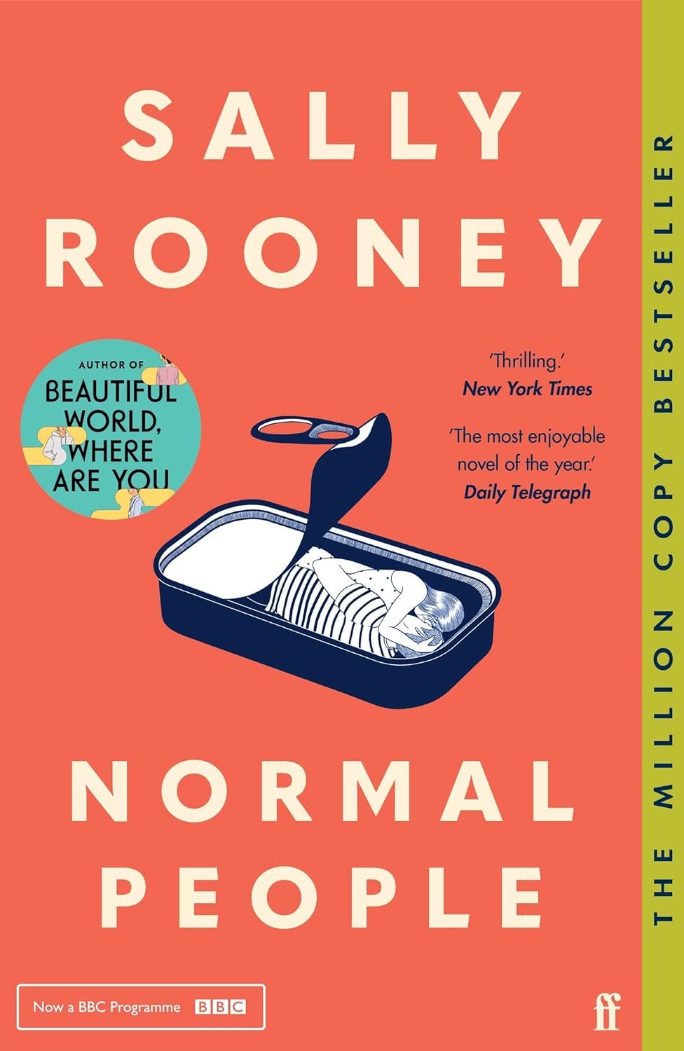 Both Sally Rooney paperbacks fanned out together, displaying spine and cover design of the 2-book fiction set.