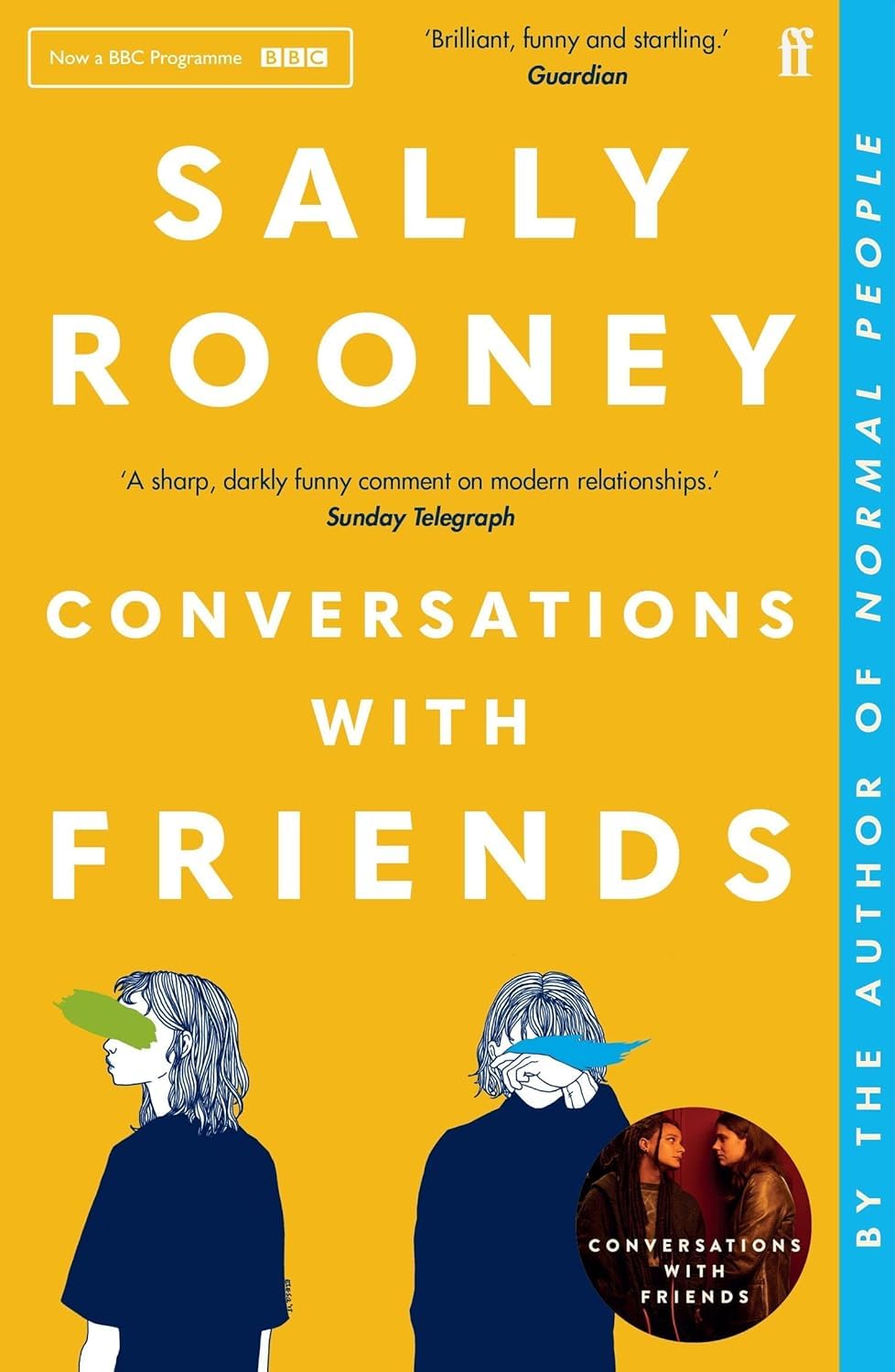 Close-up of the Conversations with Friends and Normal People book covers highlighting Faber & Faber paperback edition details.