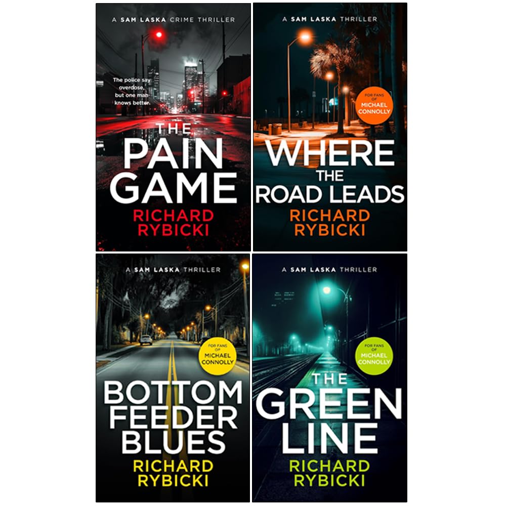 Bottom Feeder Blues paperback cover, book three in the Sam Laska Crime Thriller Series by Richard Rybicki