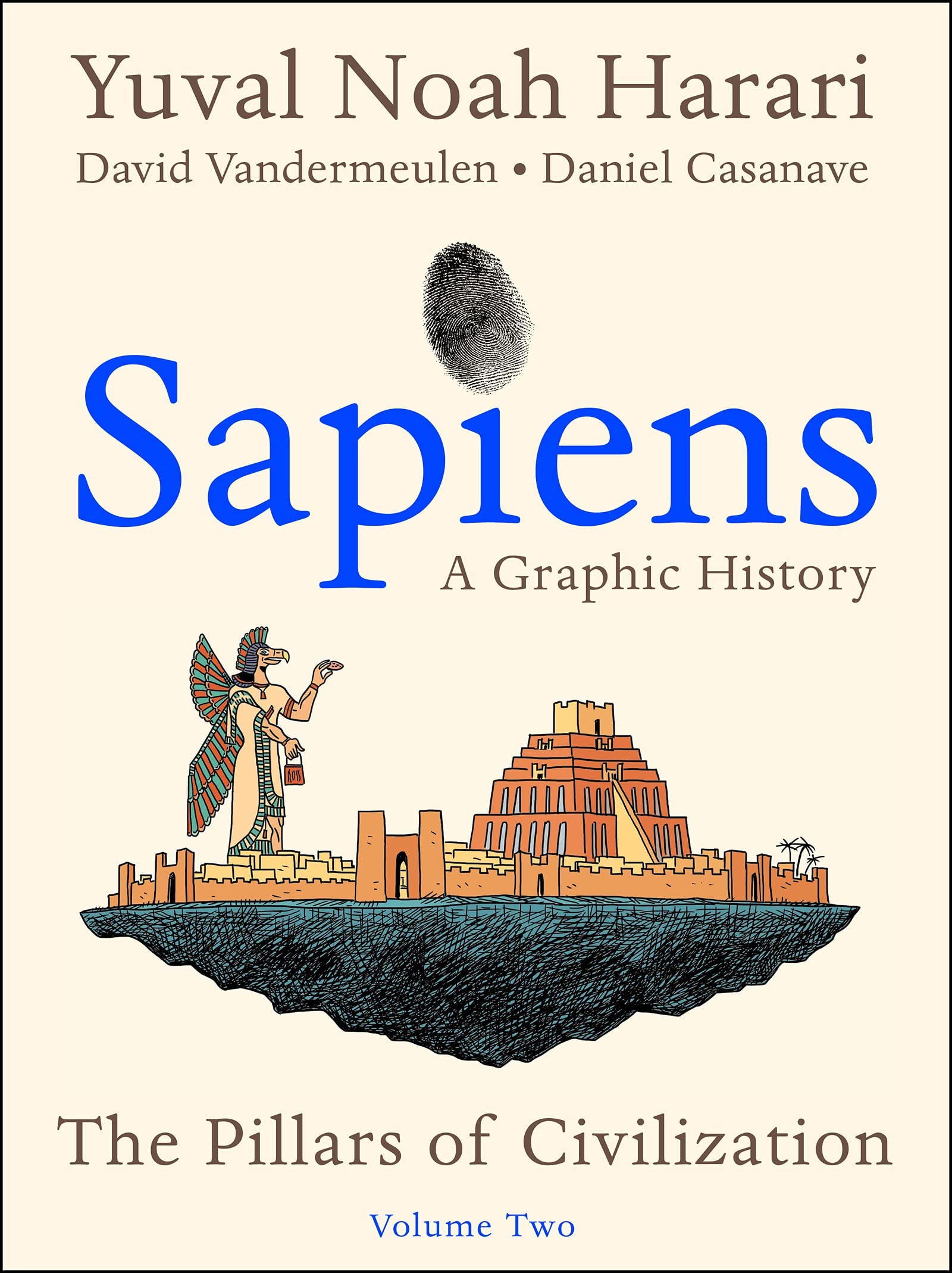 Sapiens: A Graphic History 2-book hardback collection set fanned out, showing both volumes by Yuval Noah Harari