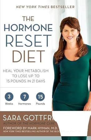 The Hormone Reset Diet by Sara Gottfried hardcover book cover, part of the 2 books collection set